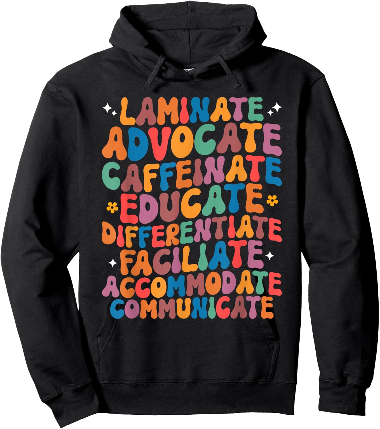 Sped Caffeinate Advocate Laminate Educate Teacher Men Women Kids Hoodie - Hoodie | Black