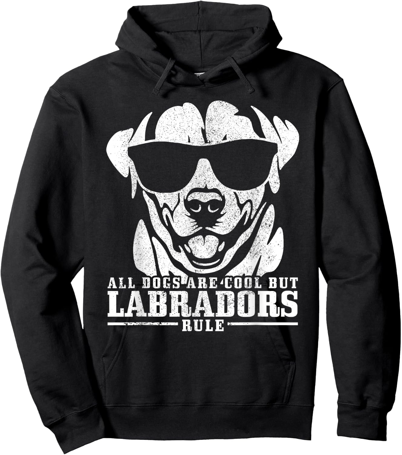Labrador All Dogs Are Cool Labradors Rule Funny Lab Dog Hoodie - Hoodie | Black
