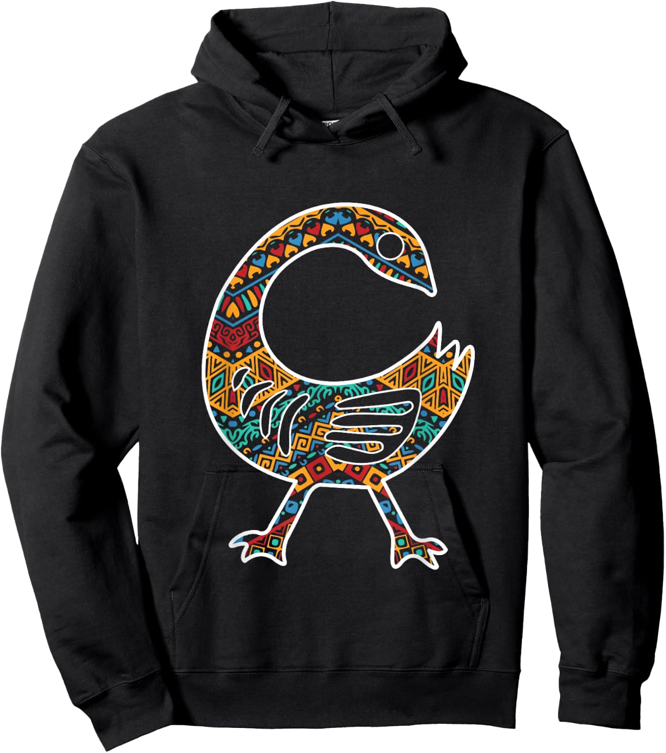 Sankofa Bird African Pride Symbol Akan Black History Hoodie - Hoodie | Black