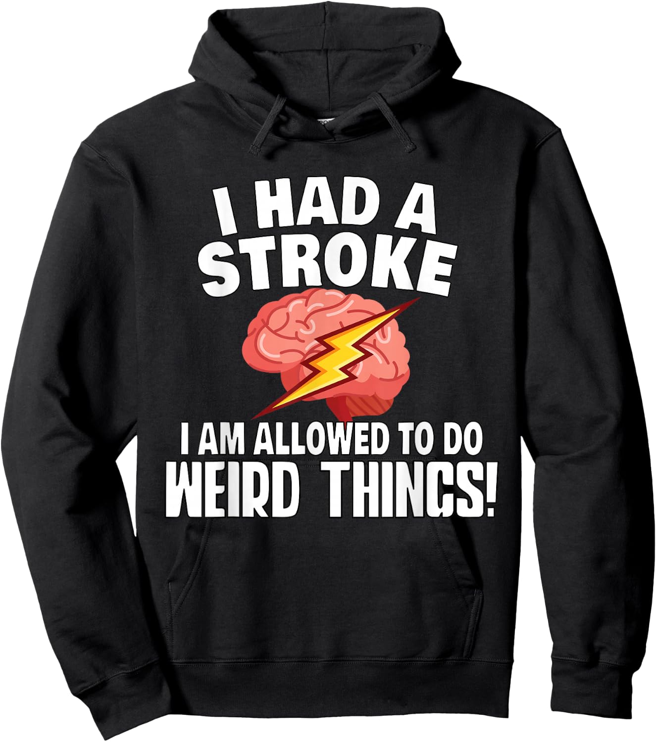 Stroke Survivor Stroke Awareness Rehab - Weird Things Hoodie - Hoodie | Black