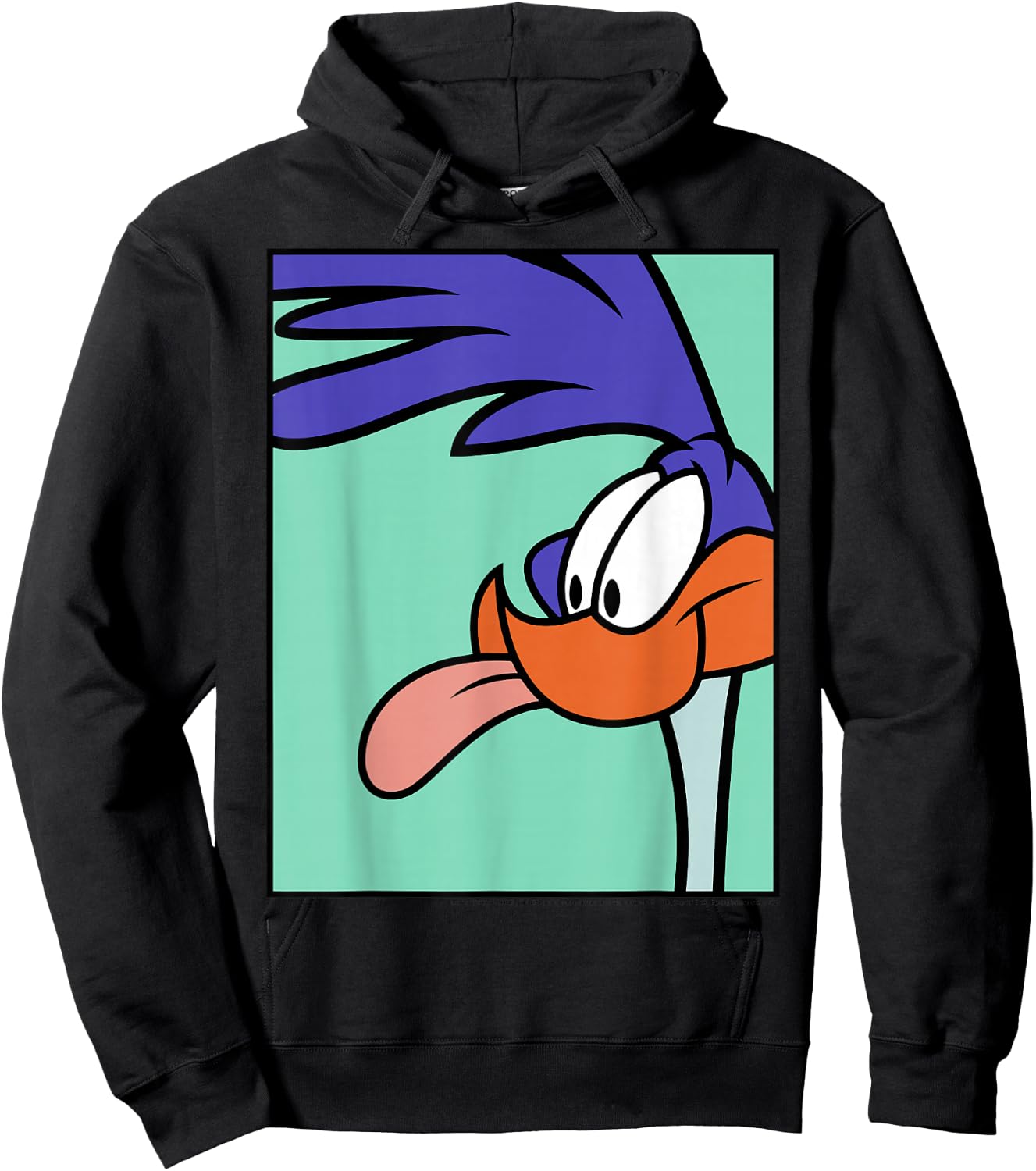 Looney Tunes Road Runner Portrait Hoodie - Hoodie | Black