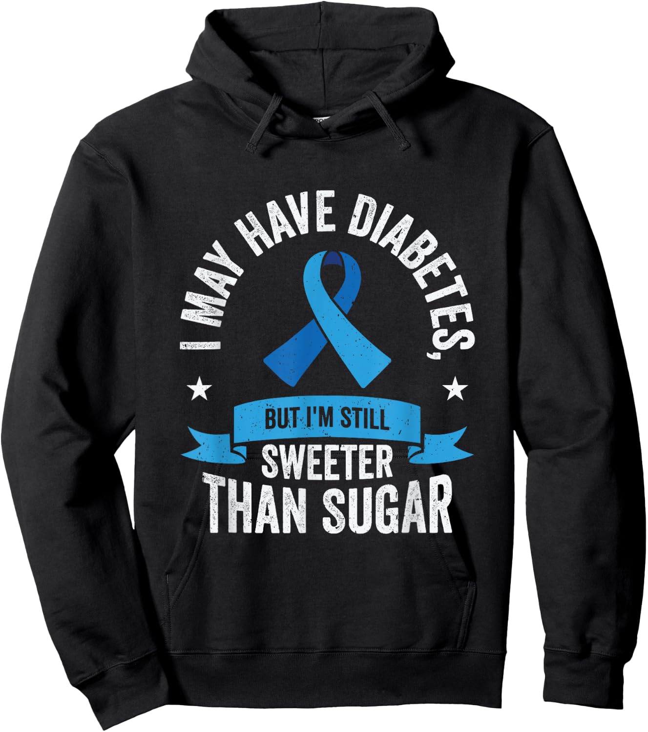 Diabetic Pancreas Diabetes Awareness Type 1 T1D Type 2 T2D Hoodie - Hoodie | Black