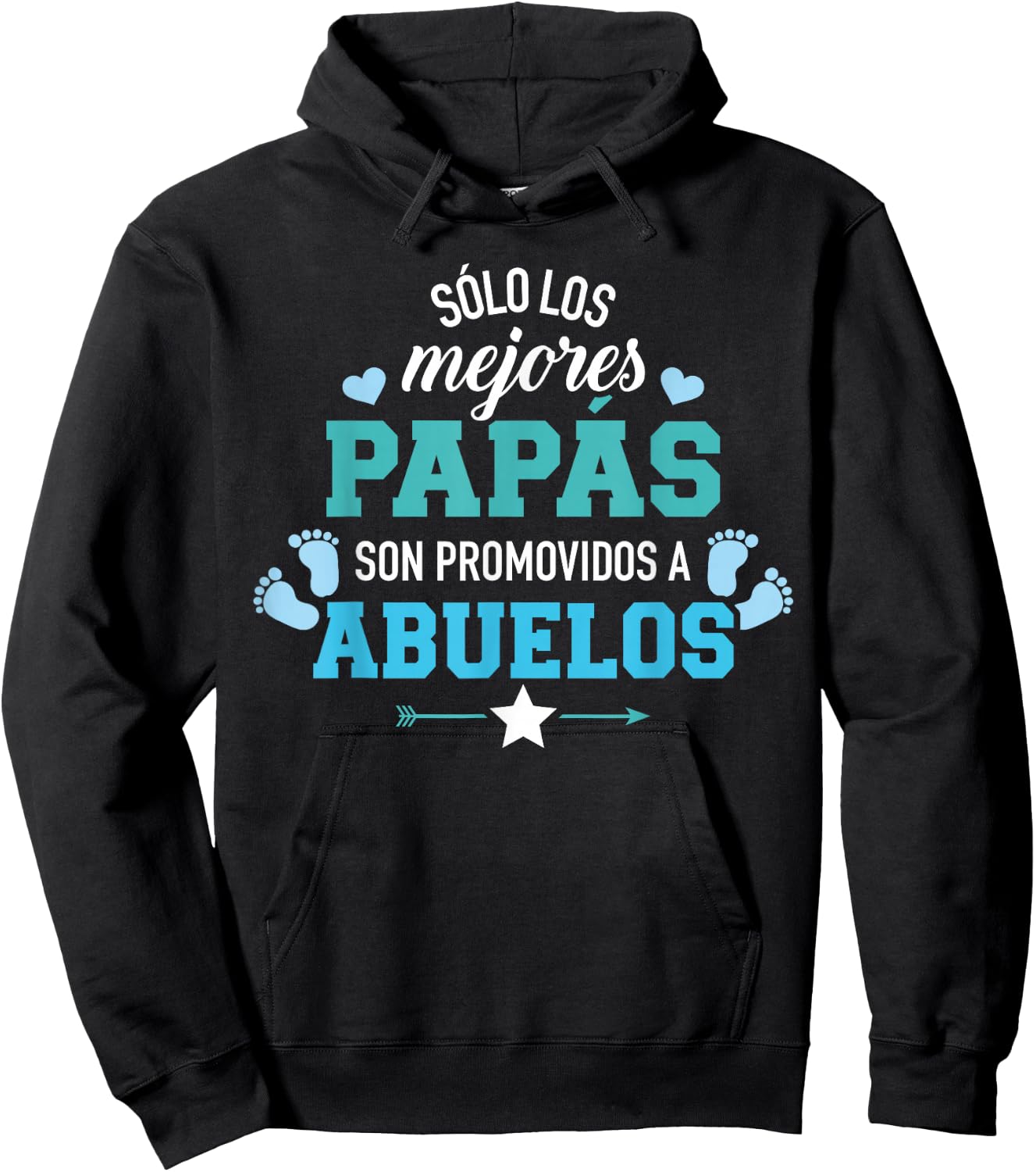 Sólo los mejores papás son promovidos a abuelos Hoodie - Hoodie | Black