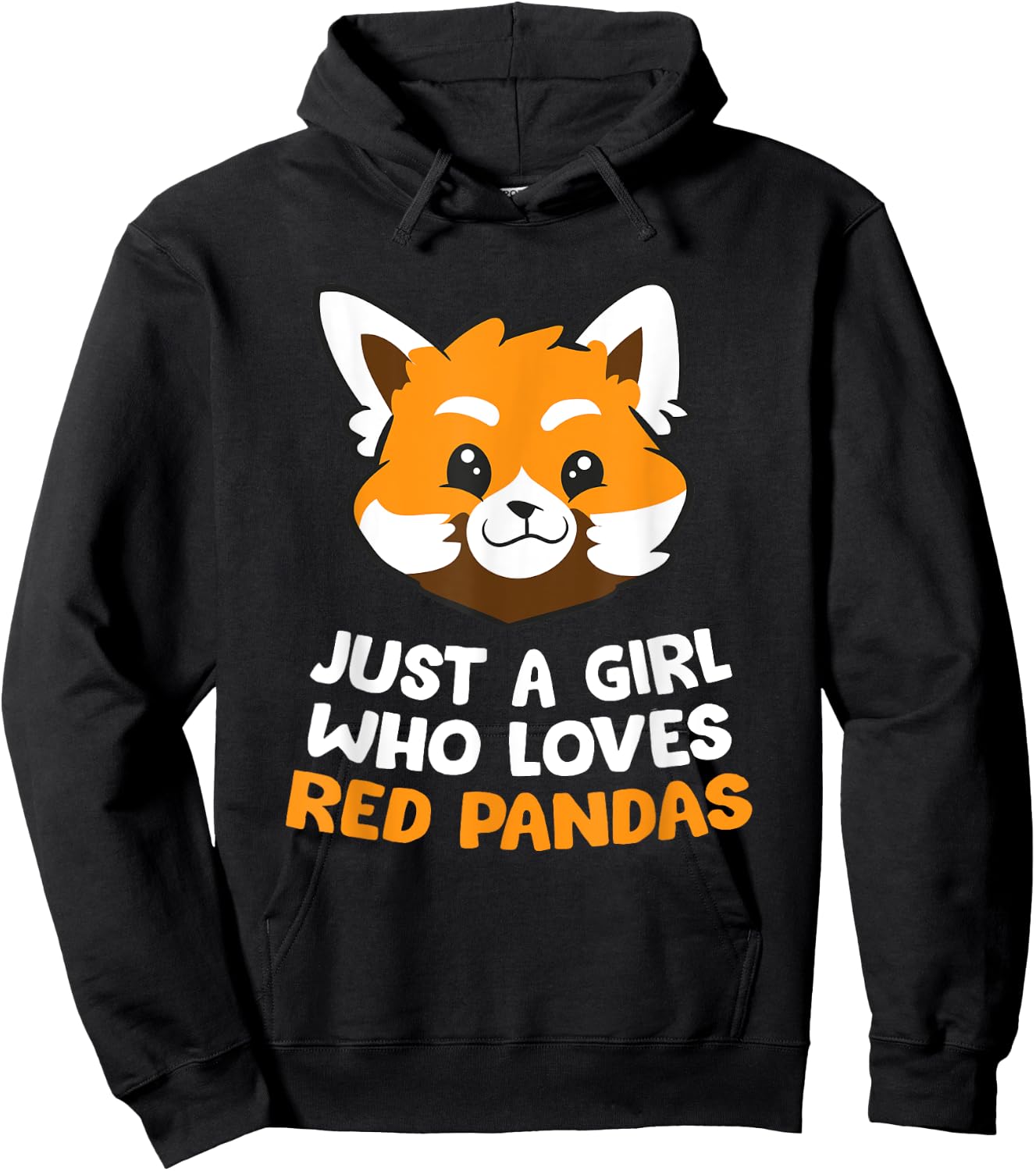Just a Girl Who Loves Red Pandas Hoodie - Hoodie | Black