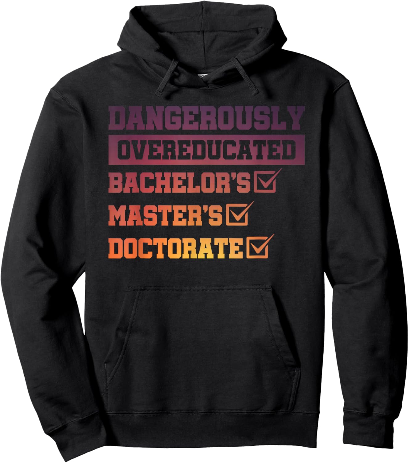 Dangerously Overeducated Hoodie - Hoodie | Black
