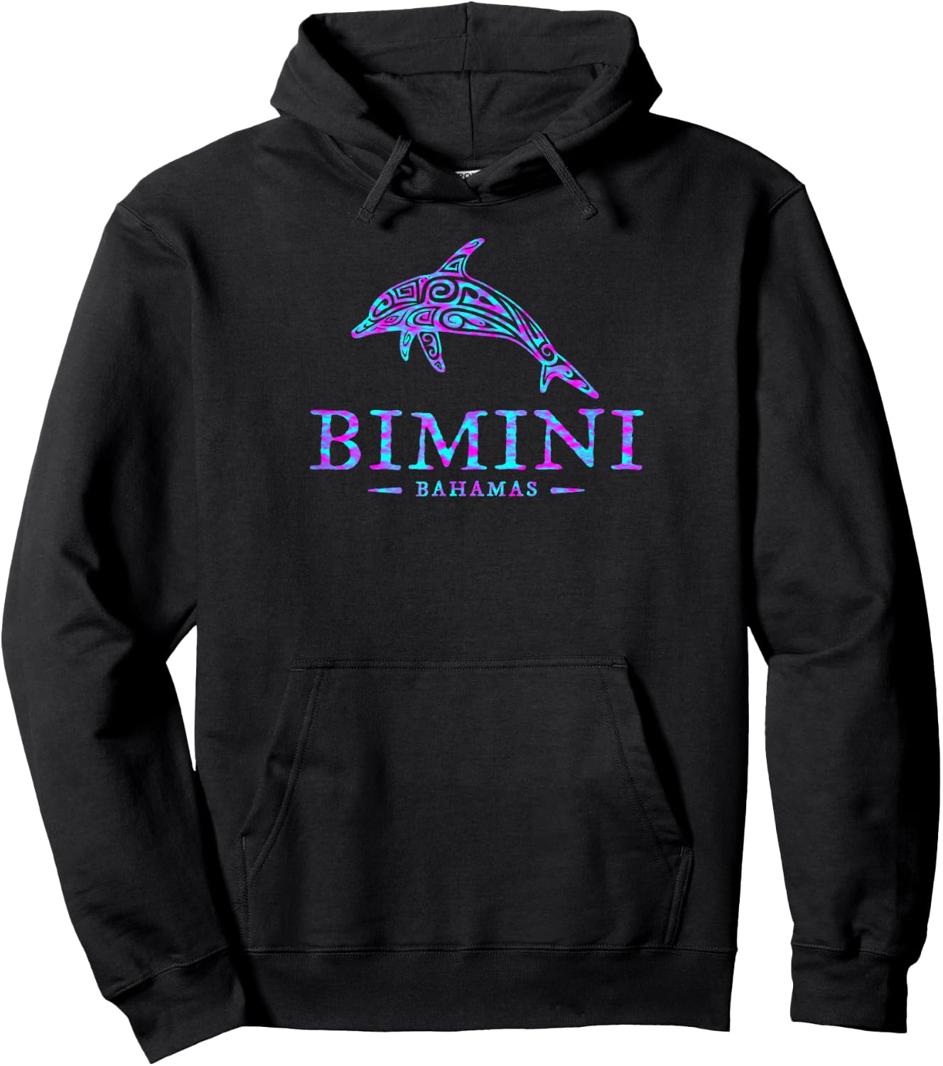 Bimini Bahamas Dolphin Boys Girls Cruise Vacation Souvenir Hoodie - Hoodie | Black