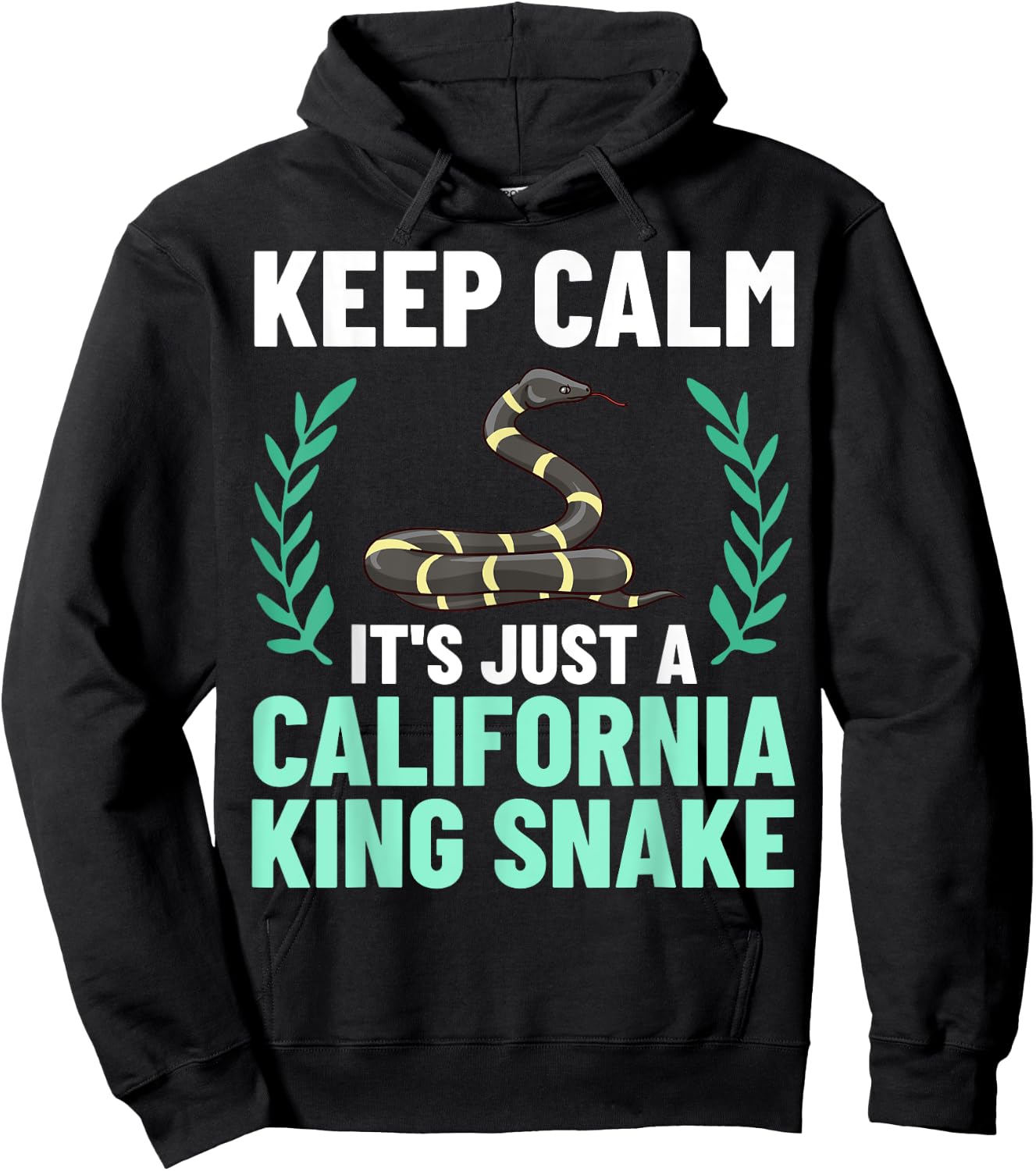 California King Snake High White Habitat Hoodie - Hoodie | Black