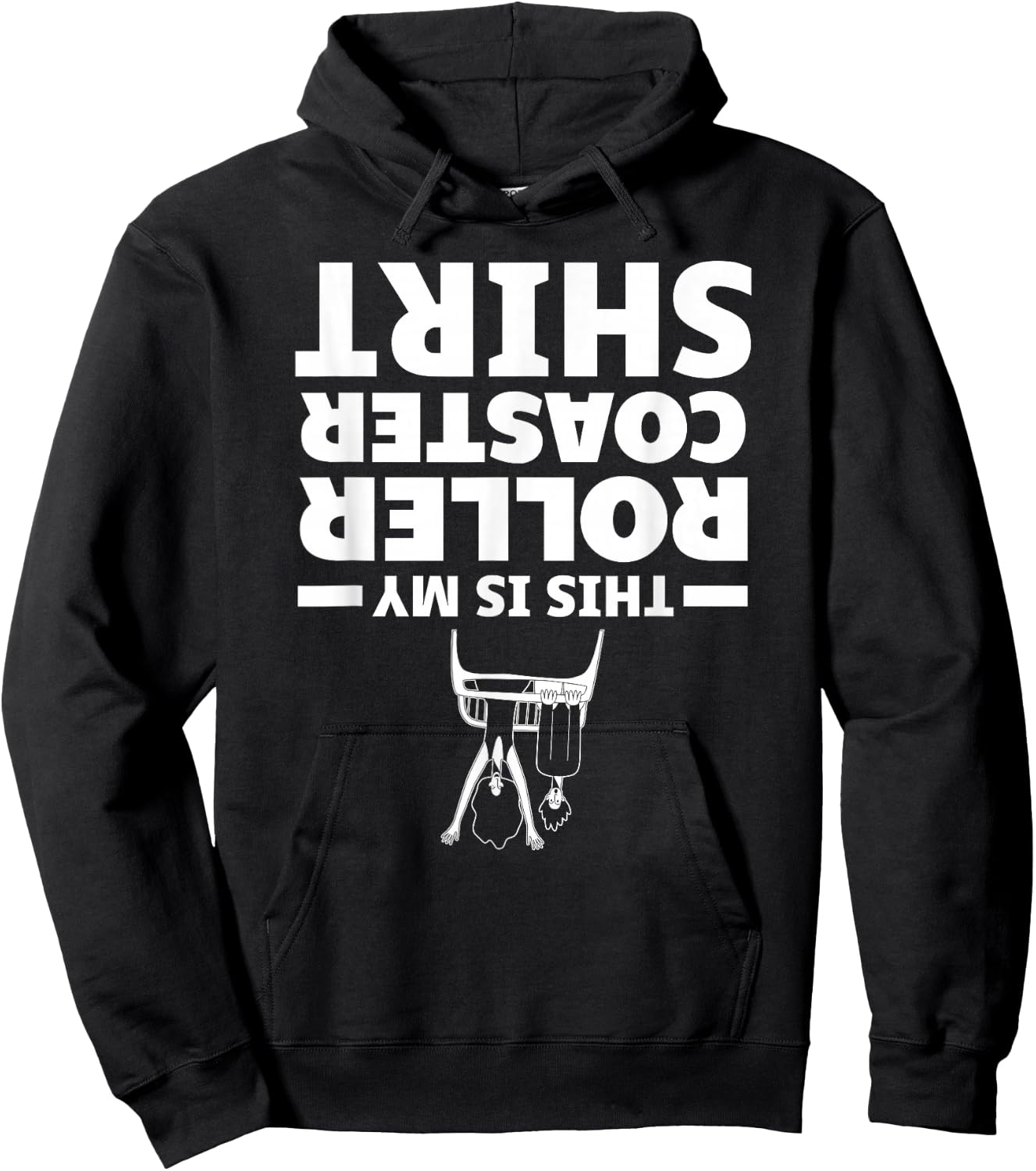 Funny This Is My Roller Coaster Shirt Amusement Theme Park Hoodie - Hoodie | Black