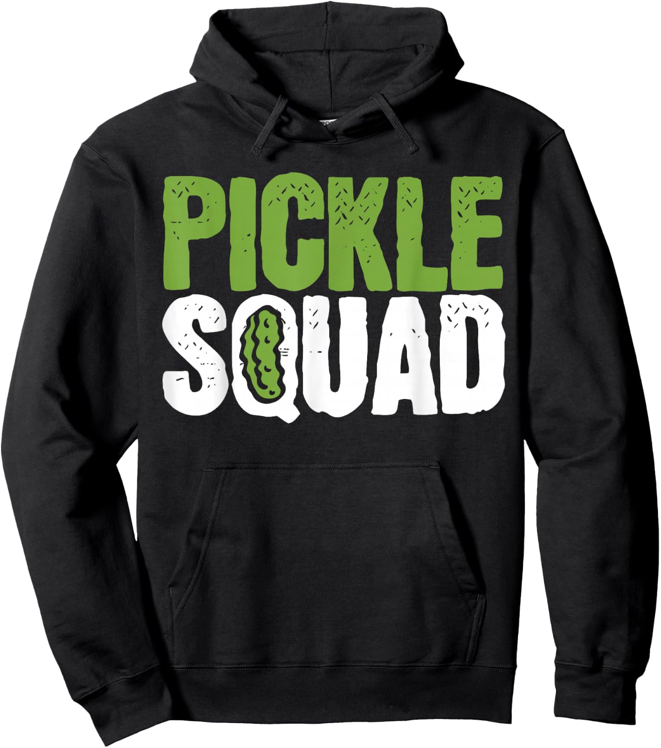 Pickle Cucumber Vegan Squad Green Grocer Hoodie - Hoodie | Black