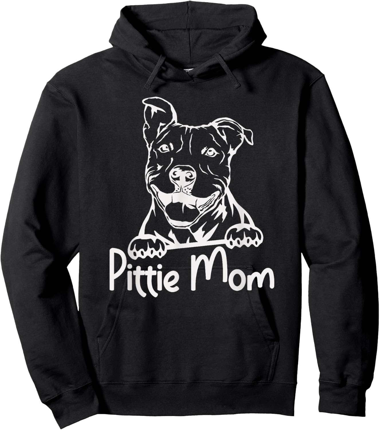 Pittie Mom Pitbull Dog Owner Mother Pitbull Lover Women Hoodie - Hoodie | Black