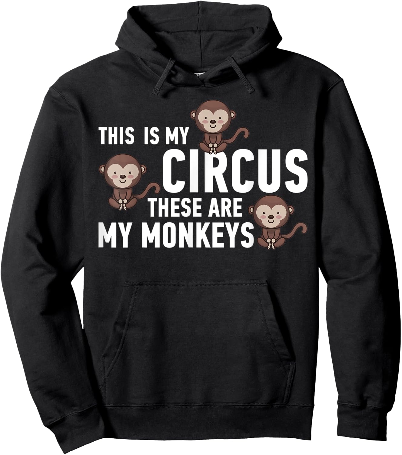 This Is My Circus These Are My Monkeys Hoodie - Hoodie | Black
