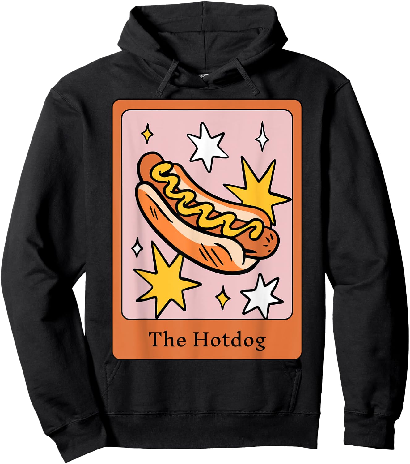 The Hotdog Tarot Men Women Hoodie - Hoodie | Black