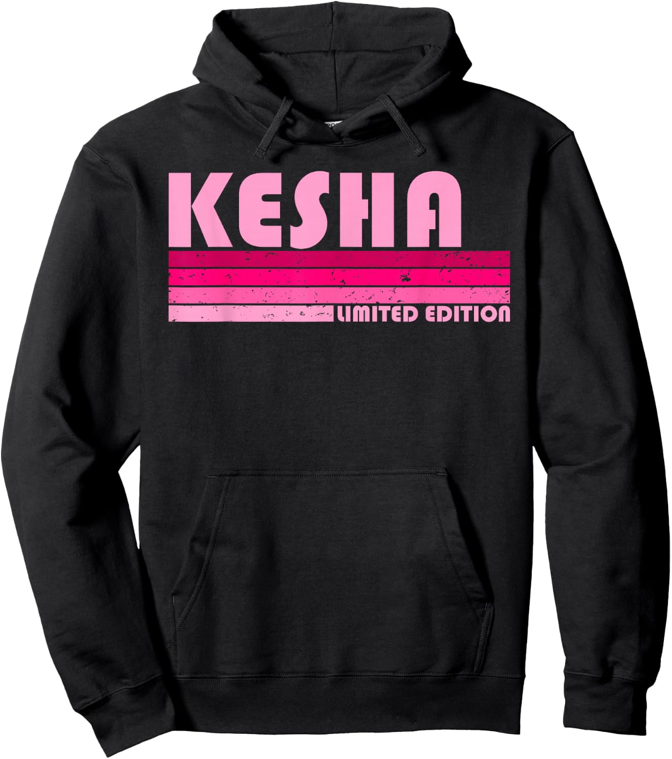 Kesha Name Personalized Retro Vintage 80s 90s Birthday Hoodie - Hoodie | Black