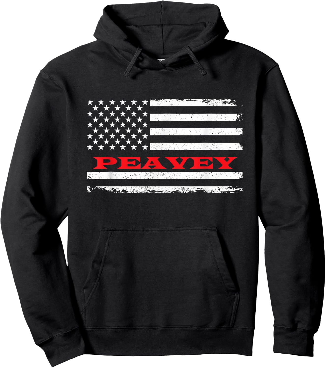 Idaho American Flag Peavey USA Patriotic Souvenir Hoodie - Hoodie | Black