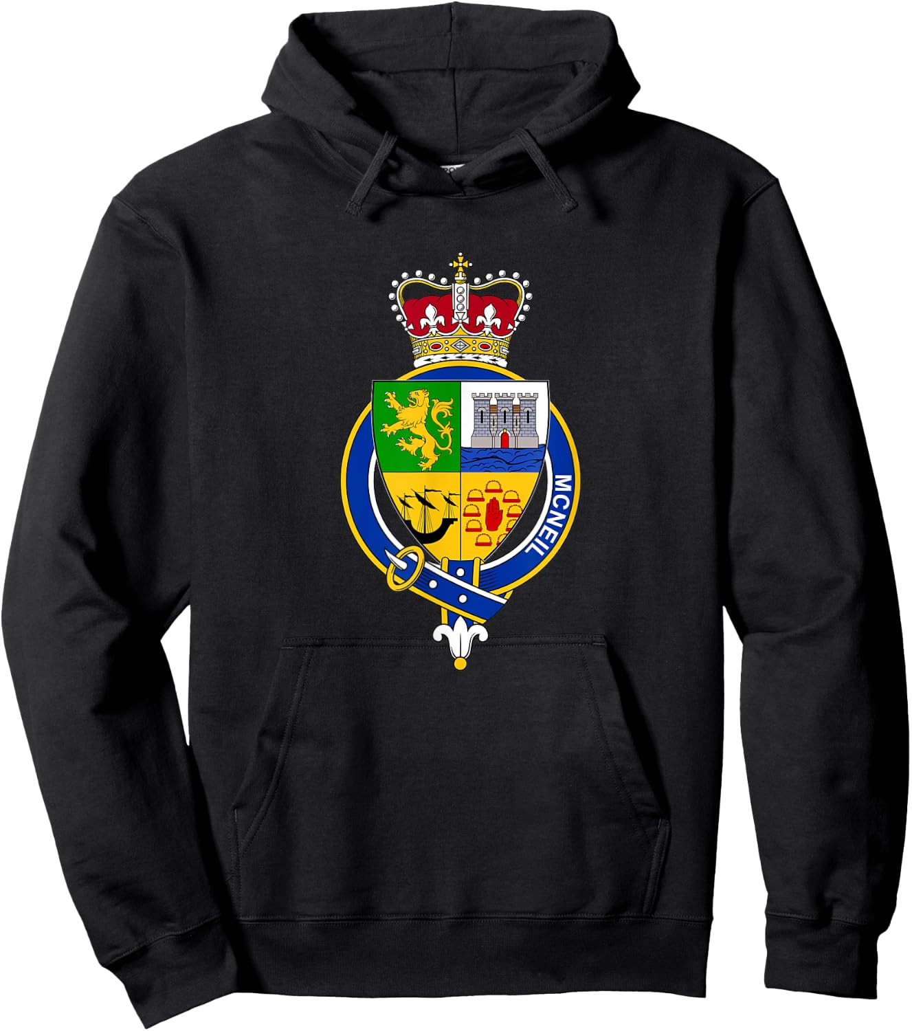 McNeil Coat of Arms - Family Crest Hoodie - Hoodie | Black