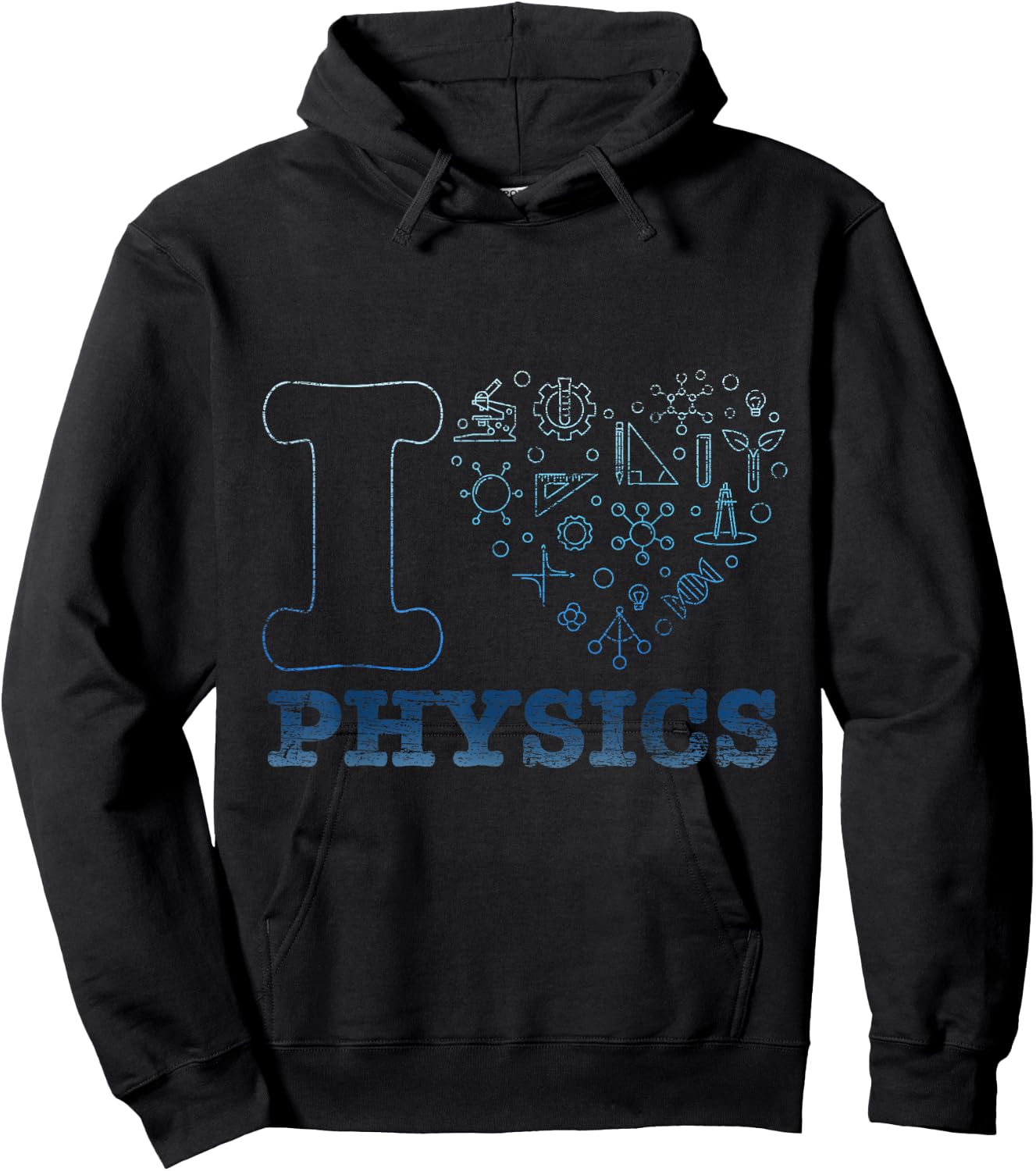 I Love Physics Physicist Gift Physics Hoodie - Hoodie | Black