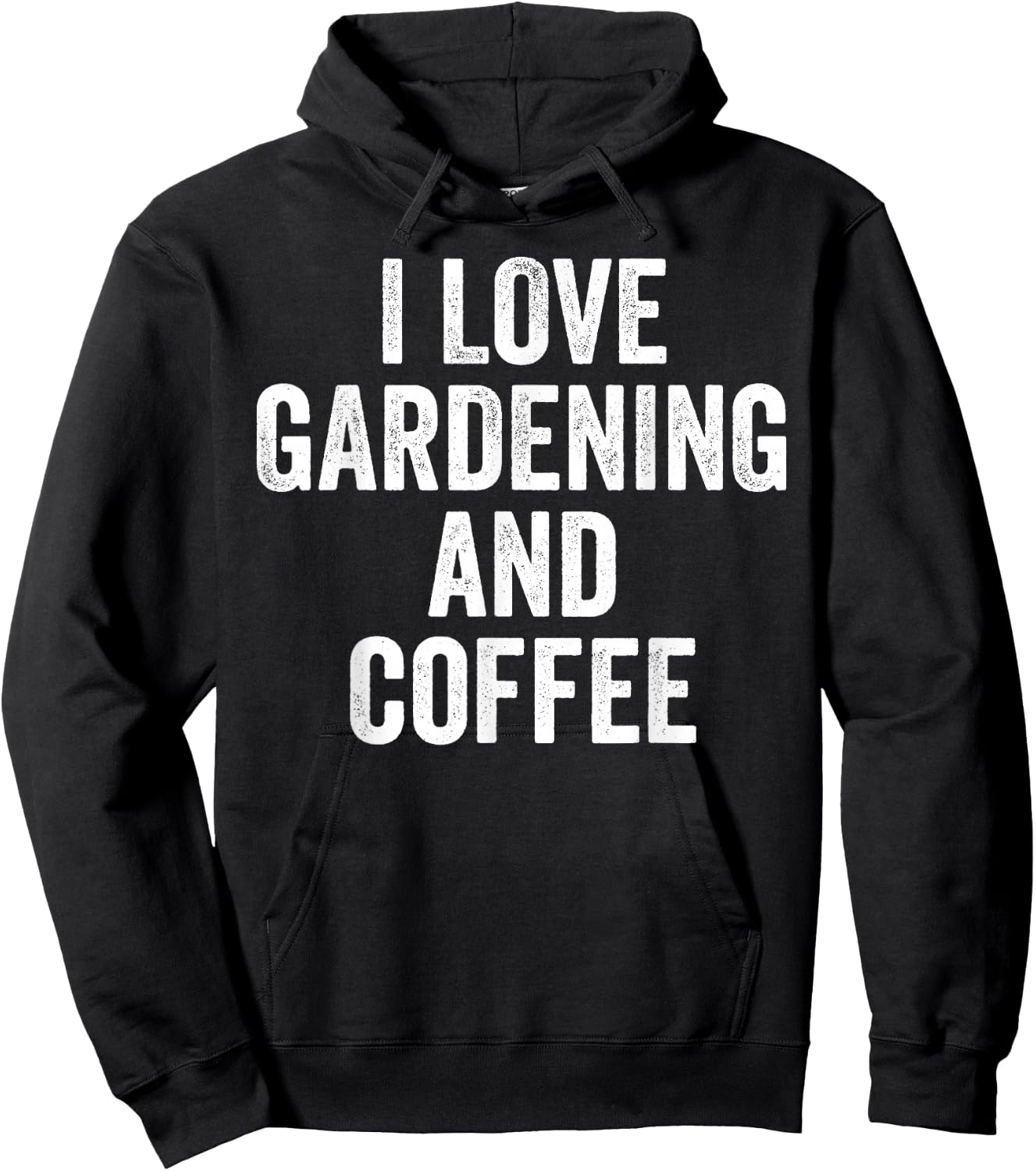 I Love Gardening And Coffee Cute Gardener Hoodie - Hoodie | Black