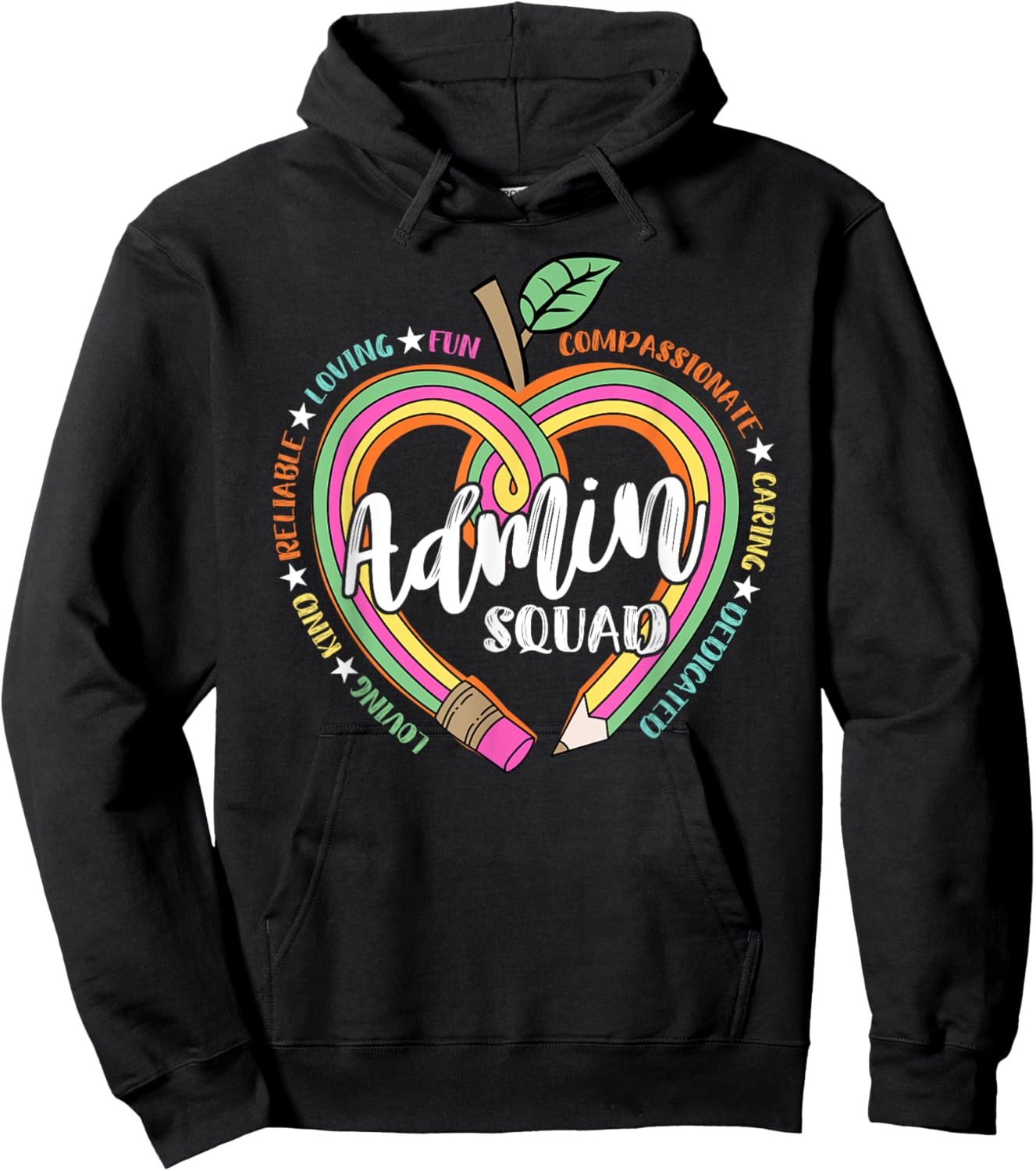 Admin Squad School Assistant Principal Crew Administrator Hoodie - Hoodie | Black