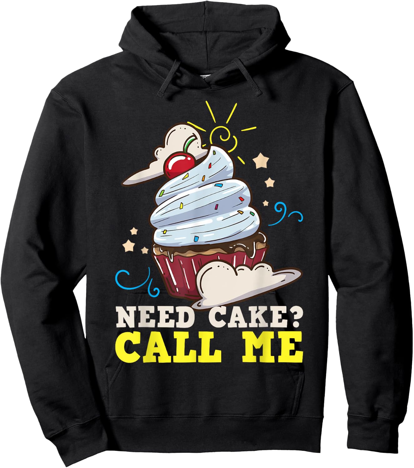 Baker Baking Cake Cupcake Gift Hoodie - Hoodie | Black