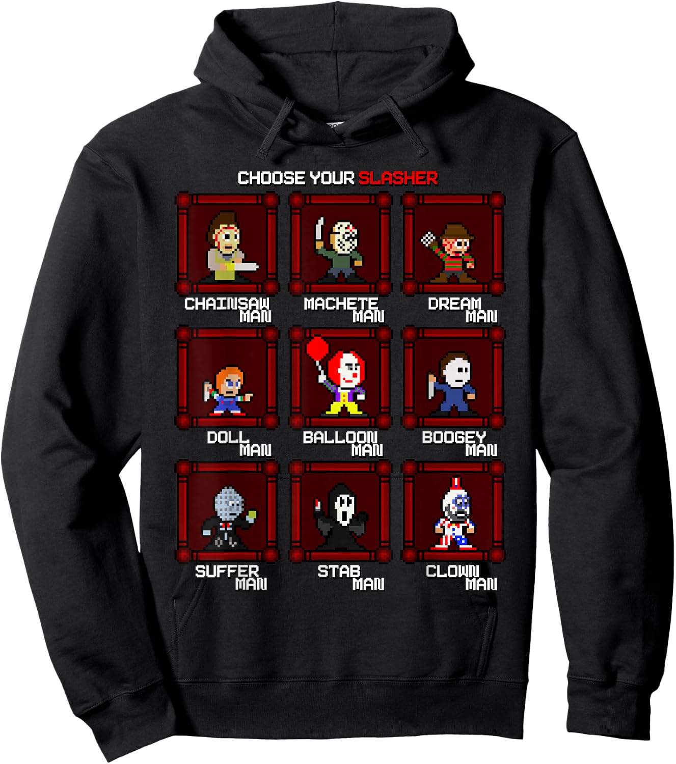 Choose Your Slasher! Hoodie - Hoodie | Black