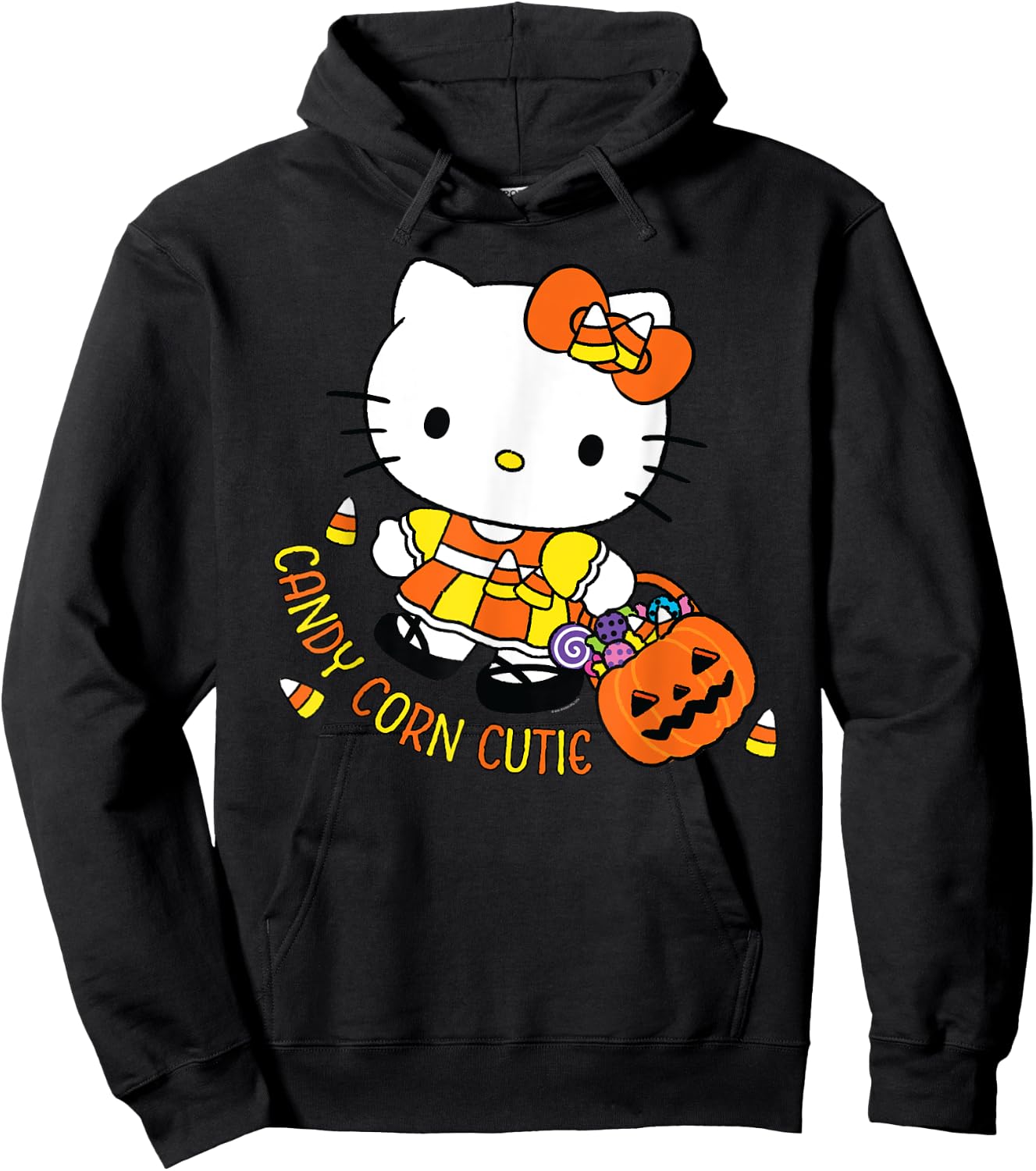 Hello Kitty Candy Corn Cutie Halloween Hoodie - Hoodie | Black