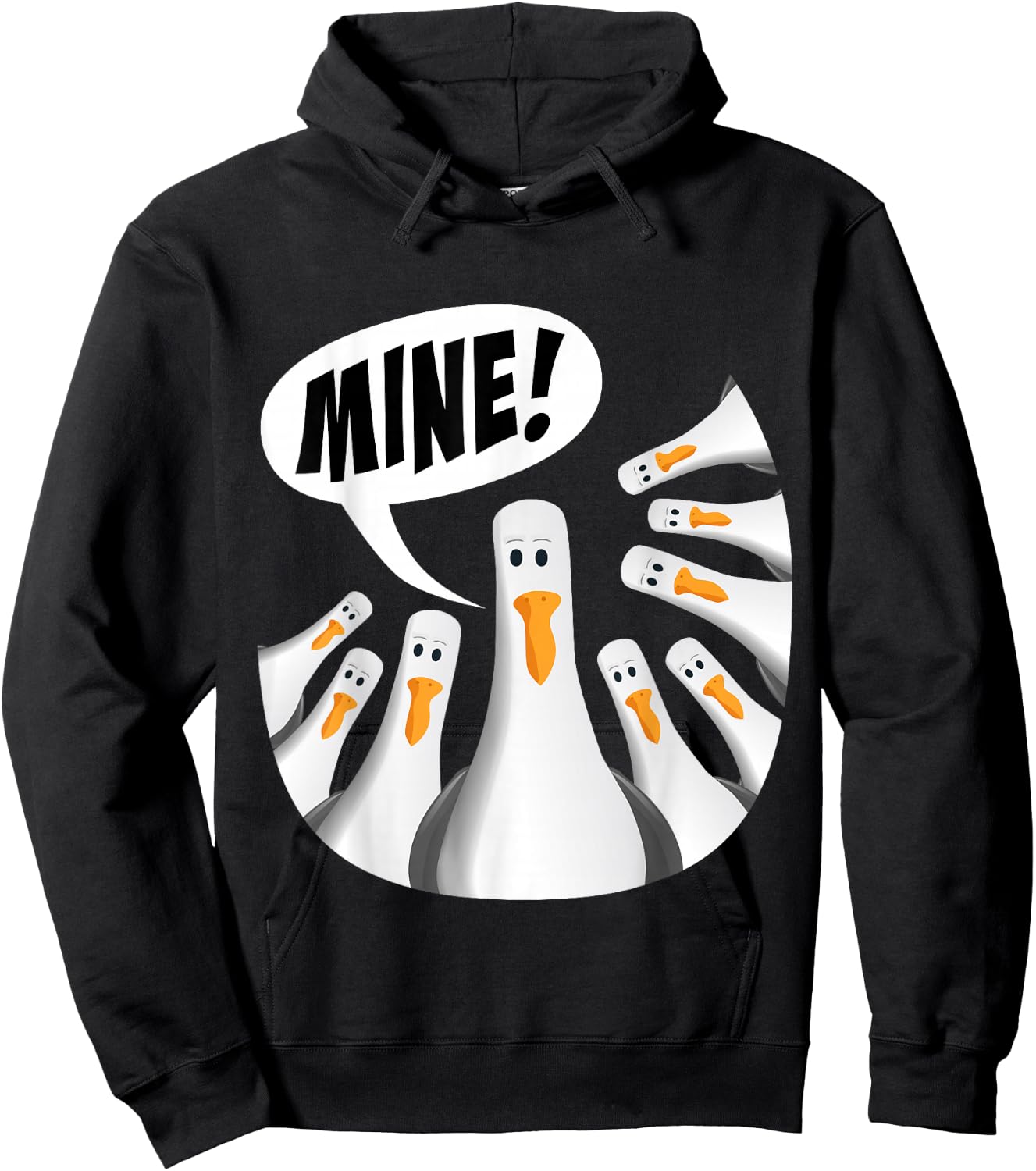 Mine! Seagull Mine! Hoodie - Hoodie | Black