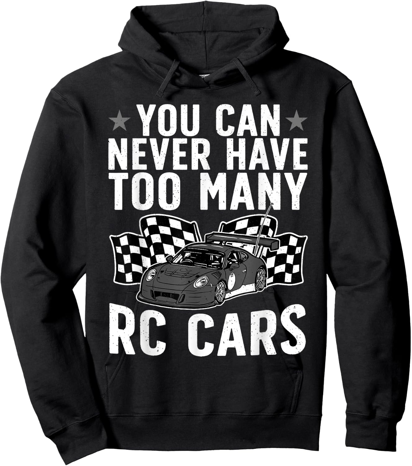 Cool RC Car Art Women Boys Girls RC Racing Lover Hoodie - Hoodie | Black