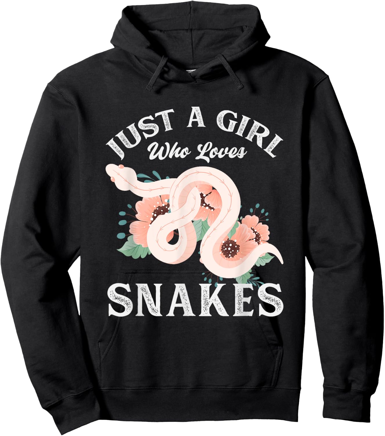 Just A Girl Who Loves Snakes Hoodie - Hoodie | Black