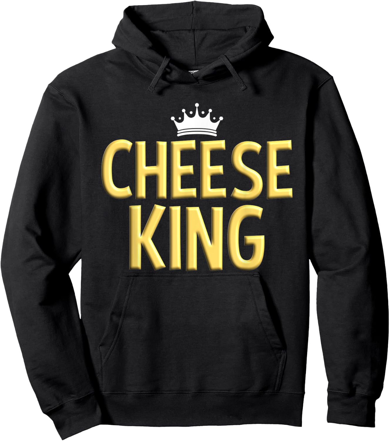 Cheese King Cheese Foodie Men's Cheese Lover Hoodie - Hoodie | Black