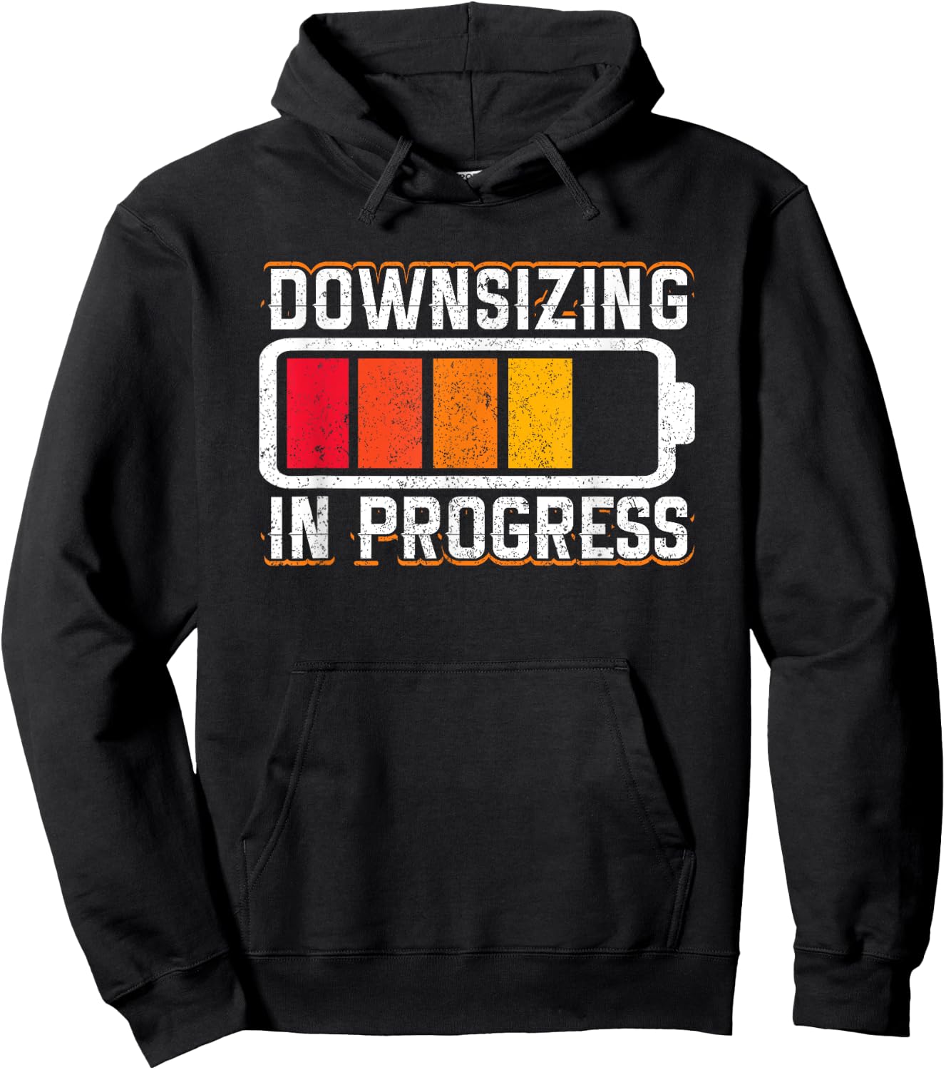 Downsizing In Progress Gastric Bypass Surgery Weight Loss Hoodie - Hoodie | Black