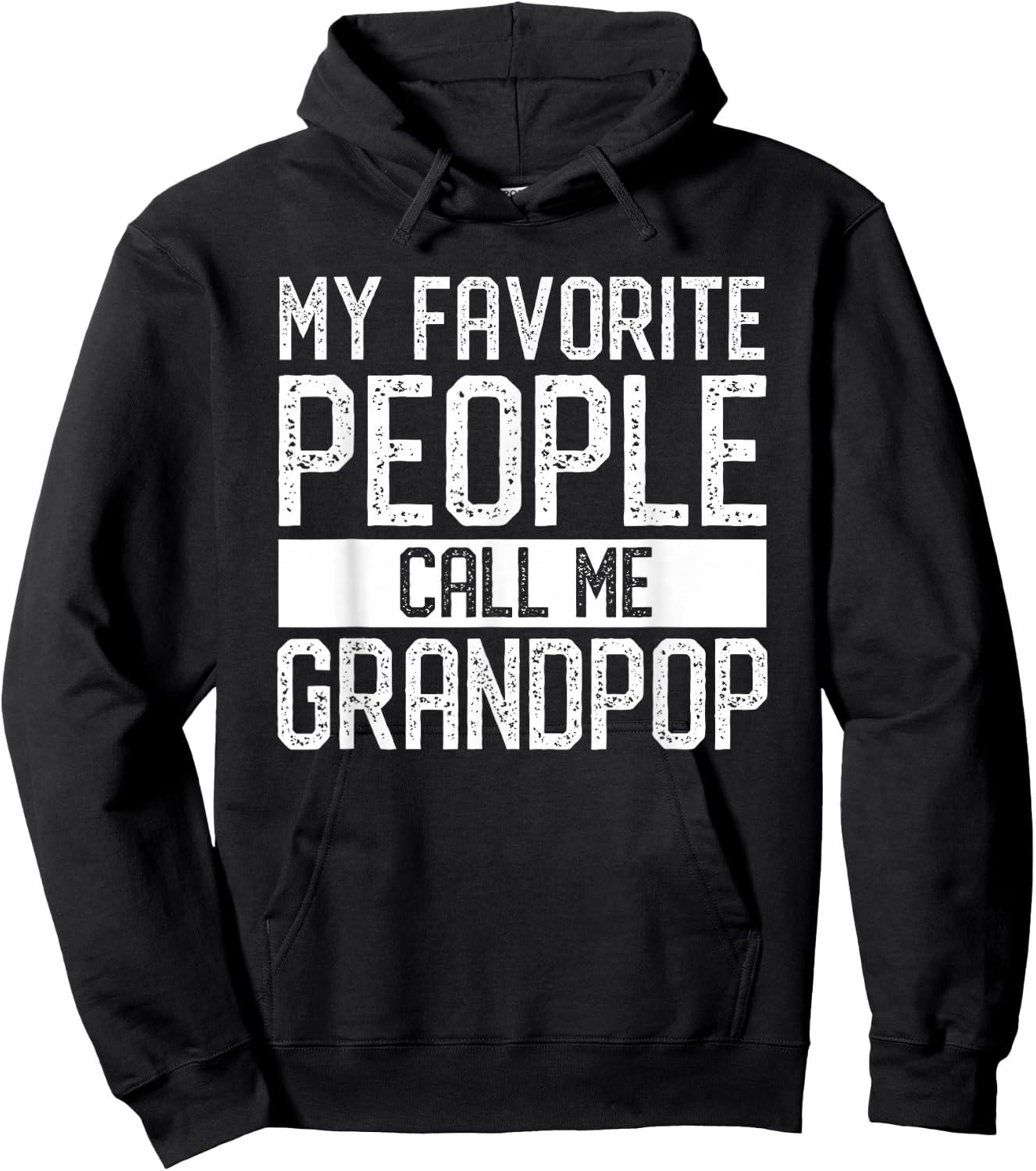 My Favorite People Call Me Grandpop Family Matching Hoodie - Hoodie | Black