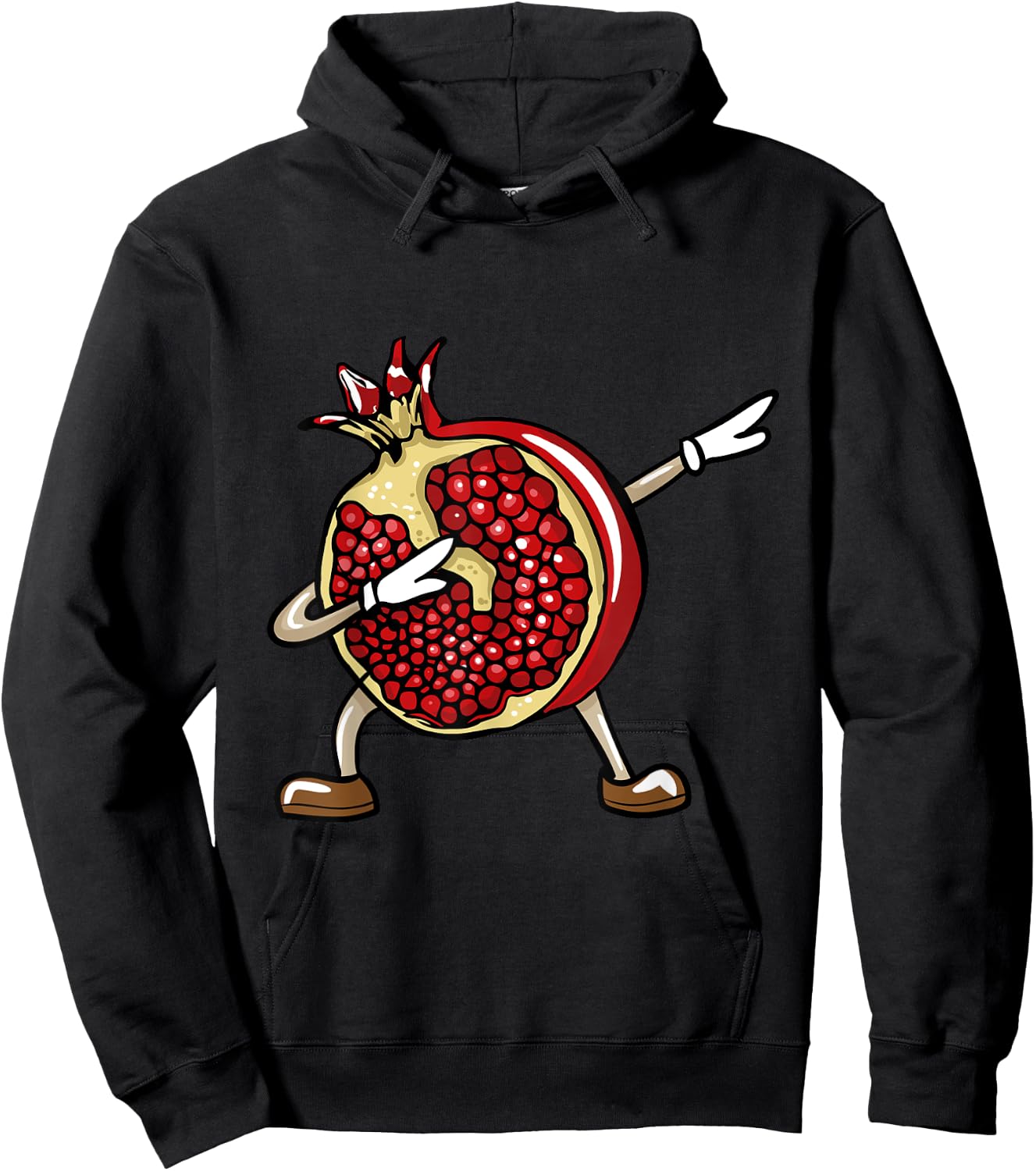 Funny Dabbing Pomegranate Lover Fruit Love Hoodie - Hoodie | Black