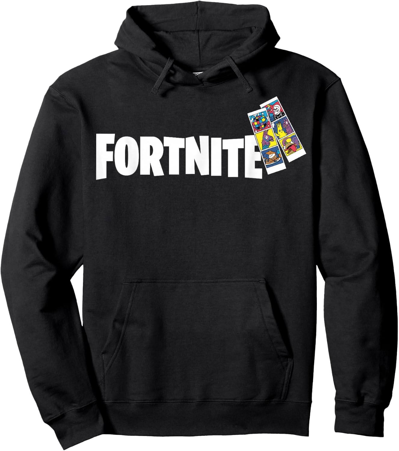 Fortnite Photo Strip & Logo Hoodie - Hoodie | Black