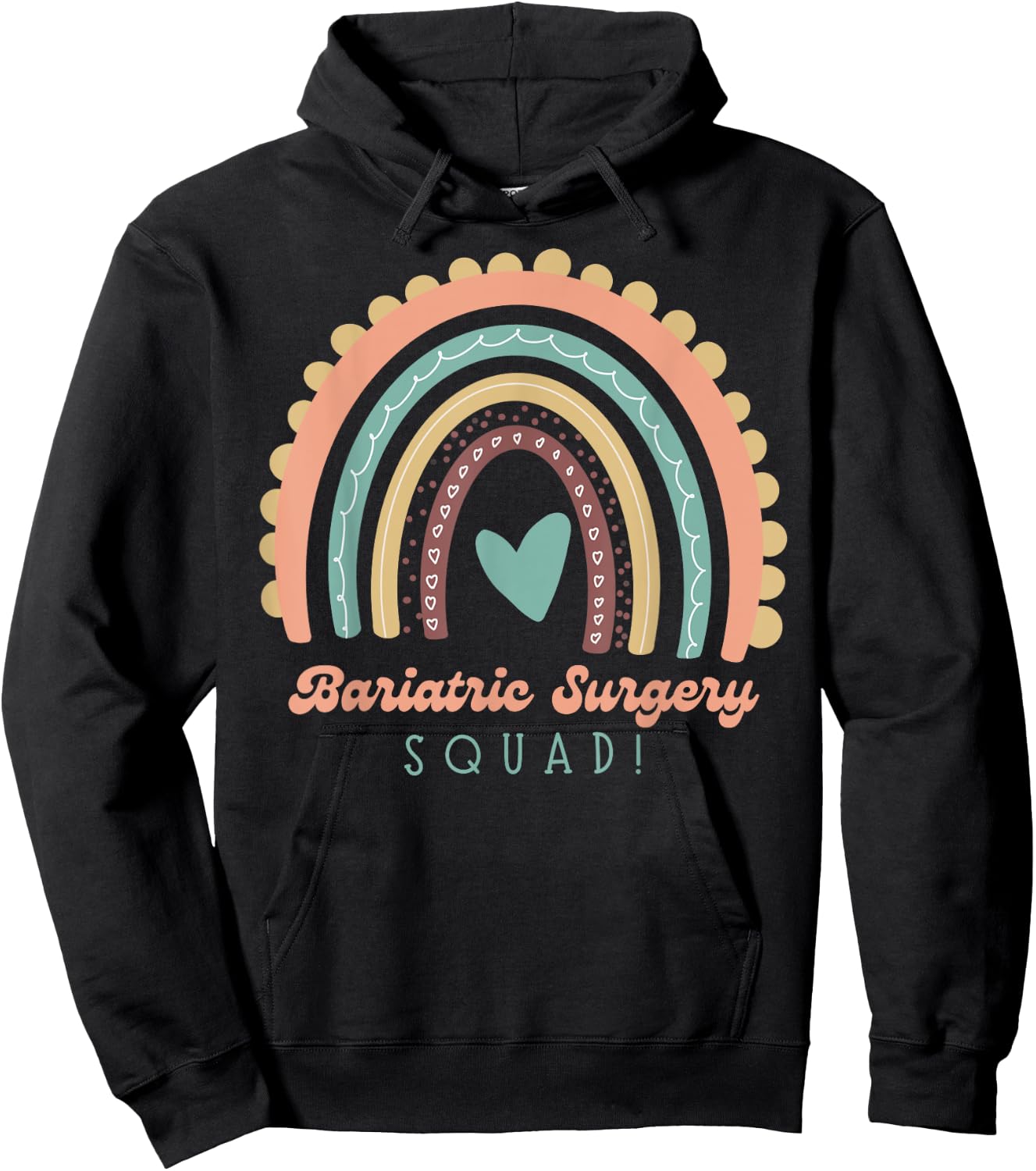 Bariatric Surgery Squad and Weight Loss Surgery Recovery Hoodie - Hoodie | Black