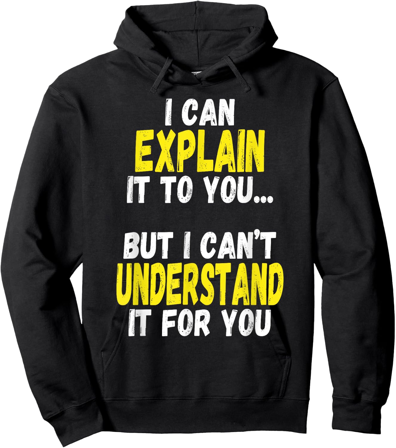 I Can Explain It To You But Can't Understand It For You Gift Hoodie - Hoodie | Black