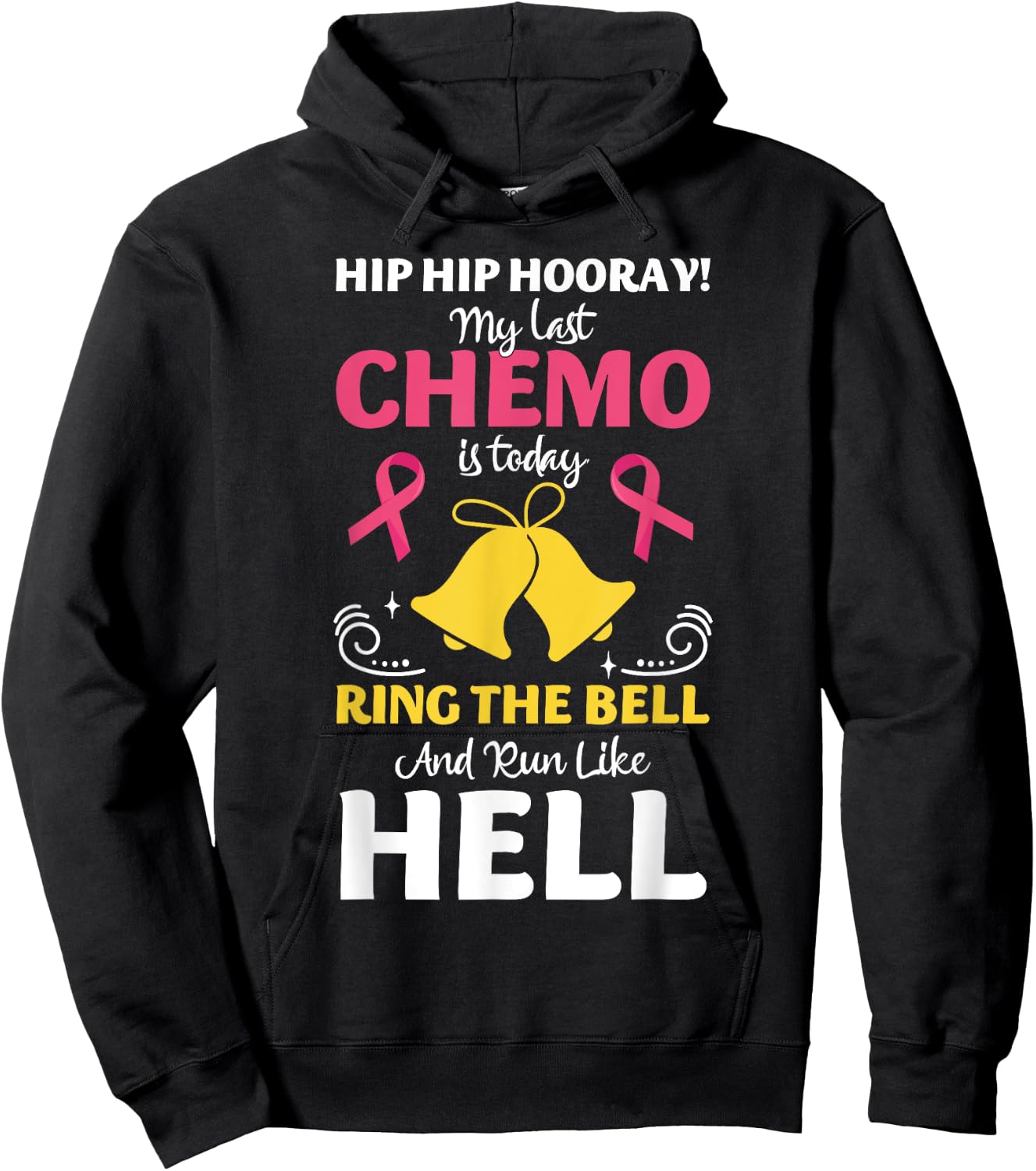 My Last Chemo Chemotherapy Breast Cancer Fighter Survivor Hoodie - Hoodie | Black