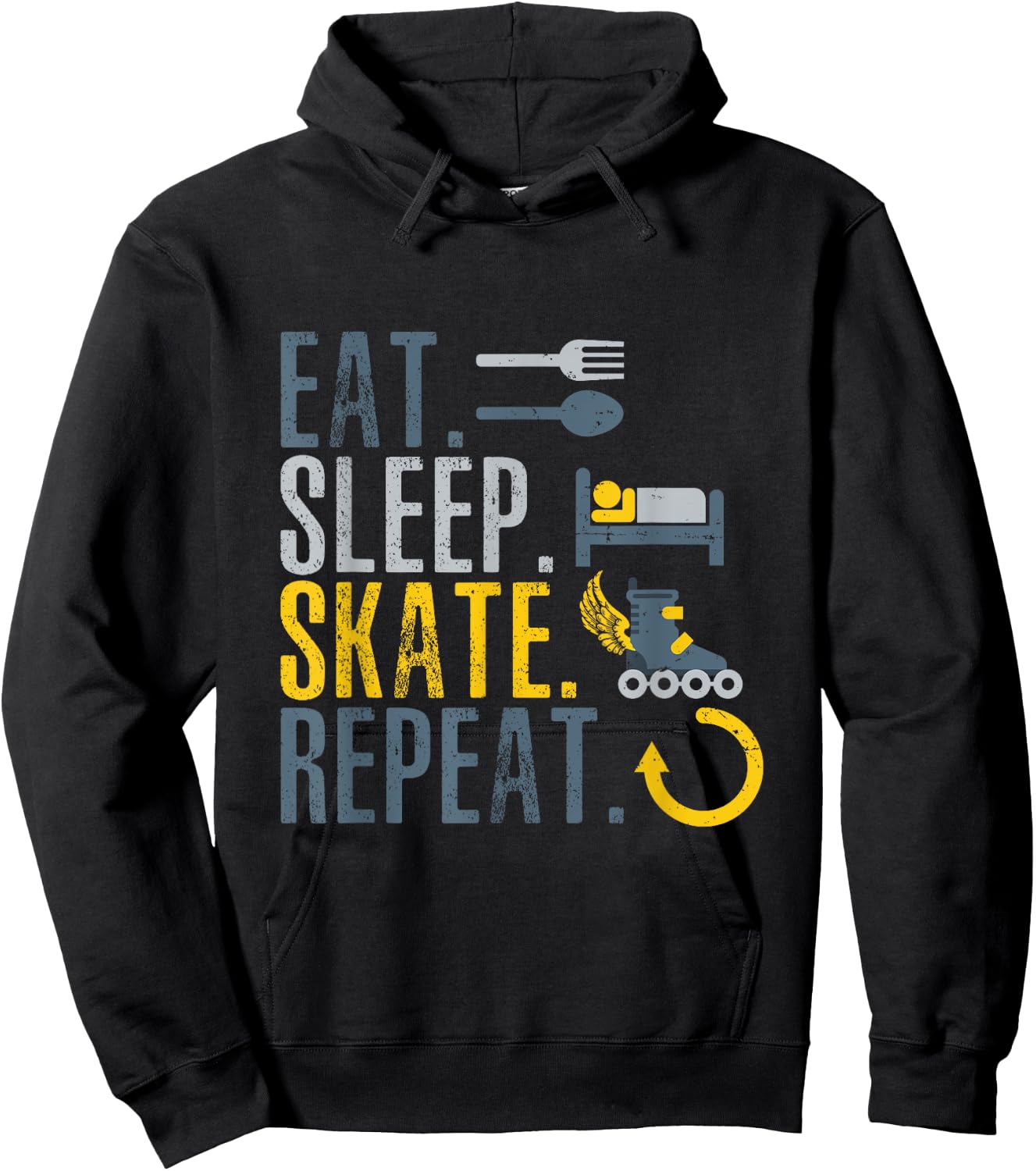 Rollerblades Accessories Rollerblades Adult Roller Blades Hoodie - Hoodie | Black