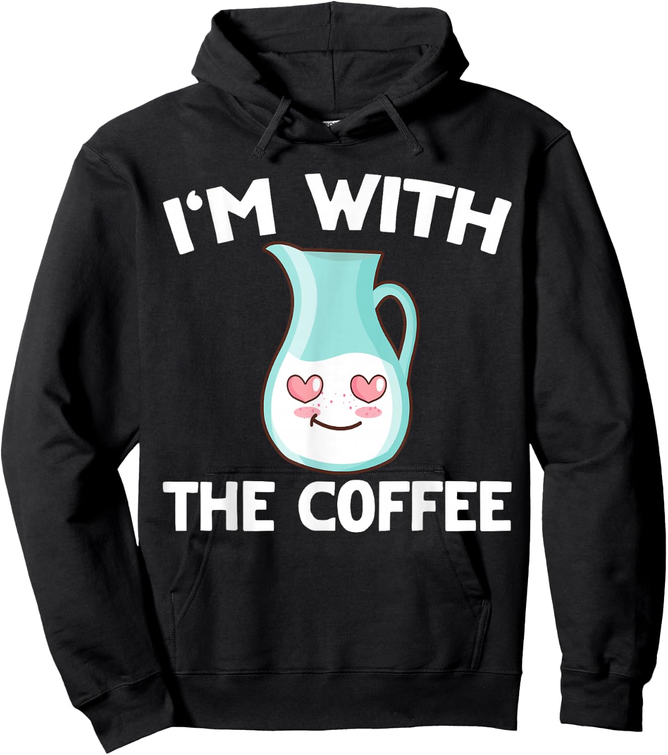 Coffee & Creamer Matching His & Hers Couples Hoodie - Hoodie | Black
