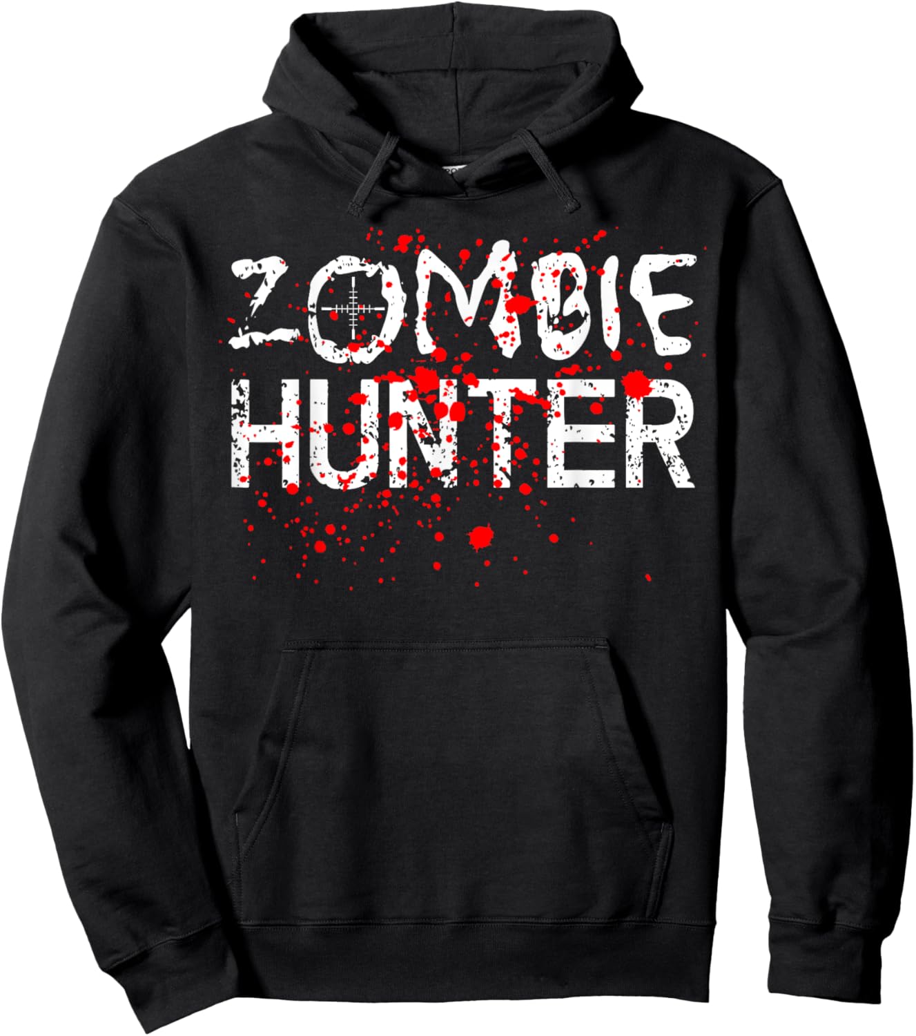 Fun Simple Zombie Hunter Halloween Costume Hoodie - Hoodie | Black