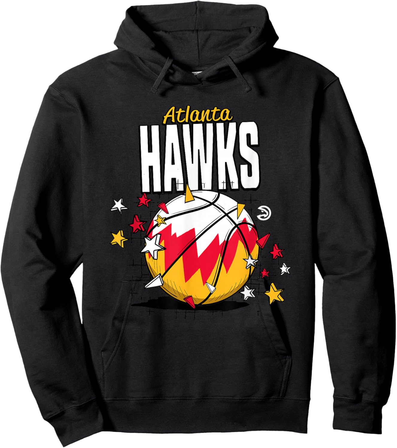 NBA Atlanta Hawks Basketball Doodle Stars Hoodie - Hoodie | Black