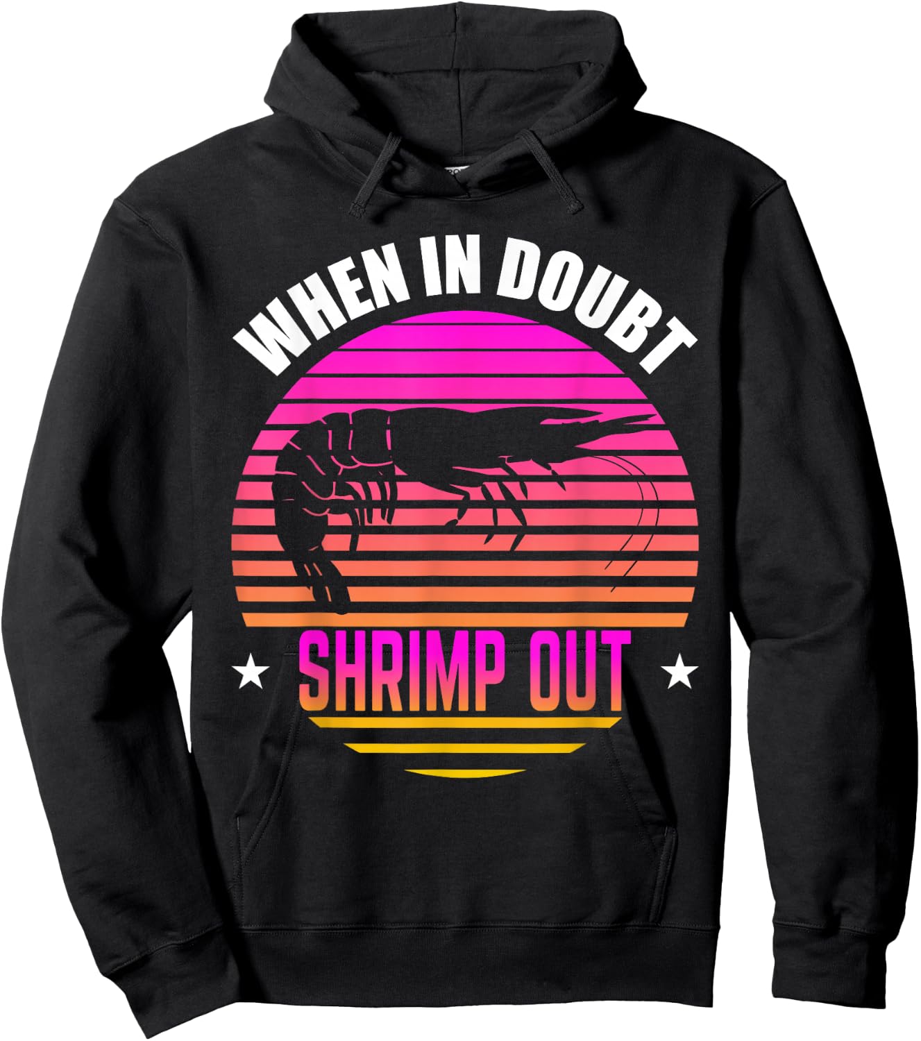 Retro BJJ Brazilian Jiu Jitsu Shrimp Out Grappling Hoodie - Hoodie | Black