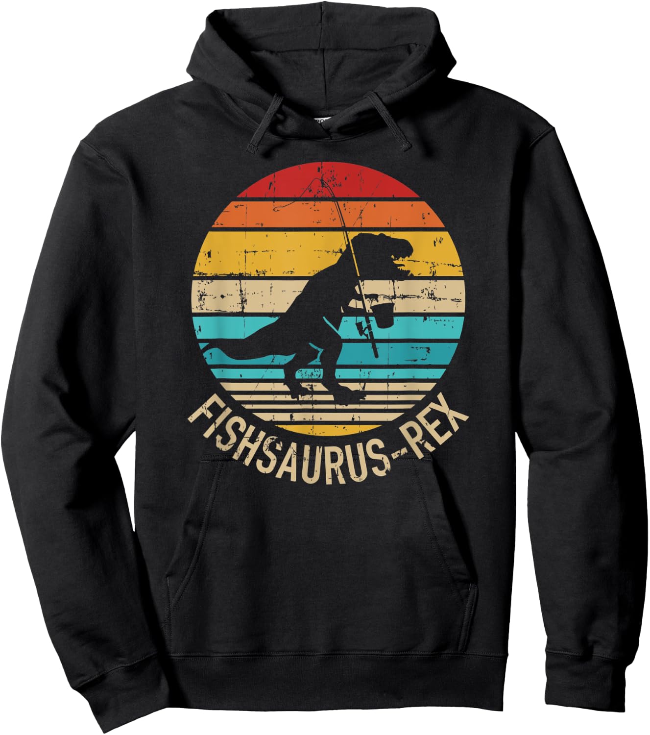 Fishing Fishsaurus-Rex Hoodie - Hoodie | Black
