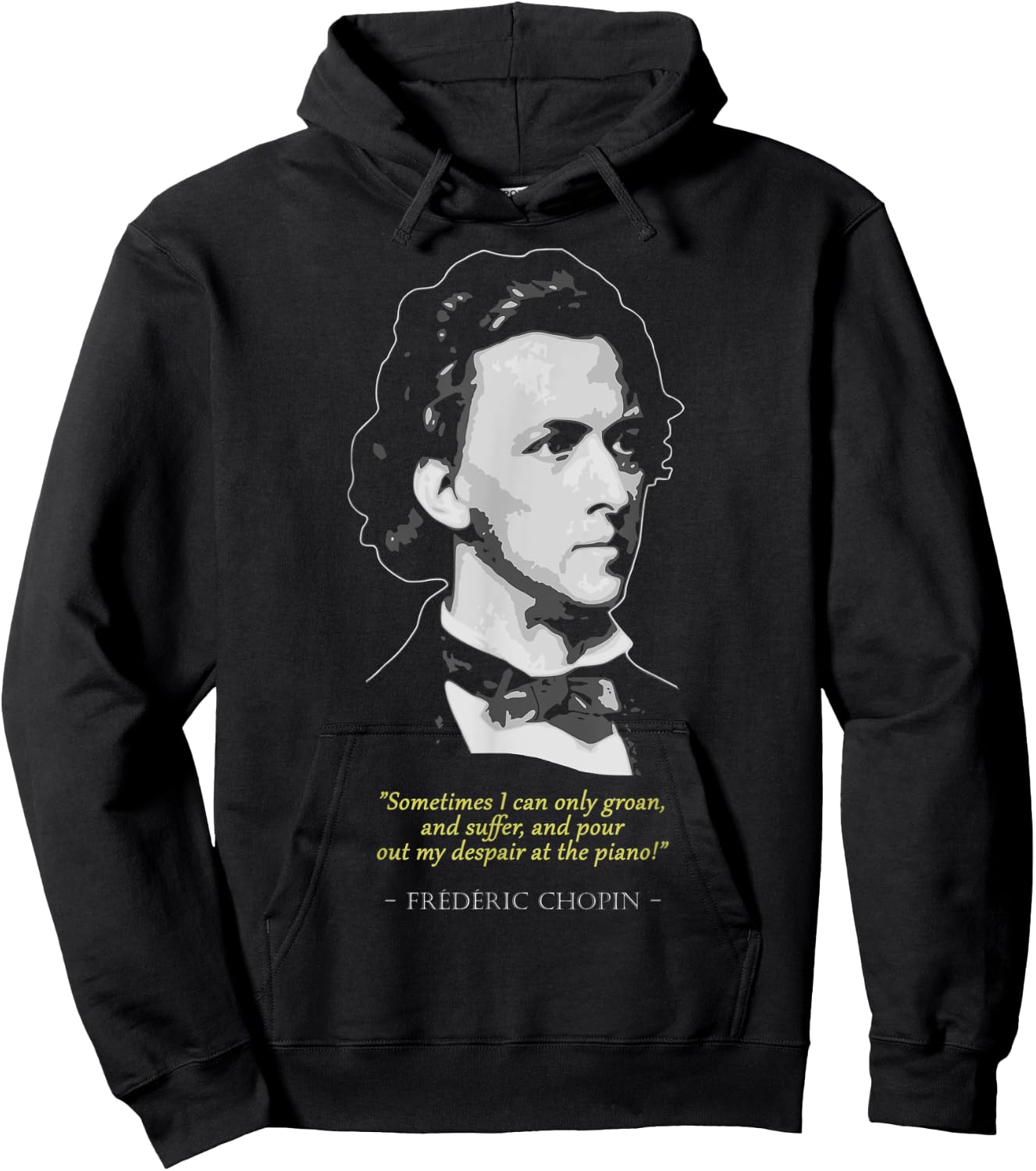 Frederic Chopin Quote Hoodie - Hoodie | Black