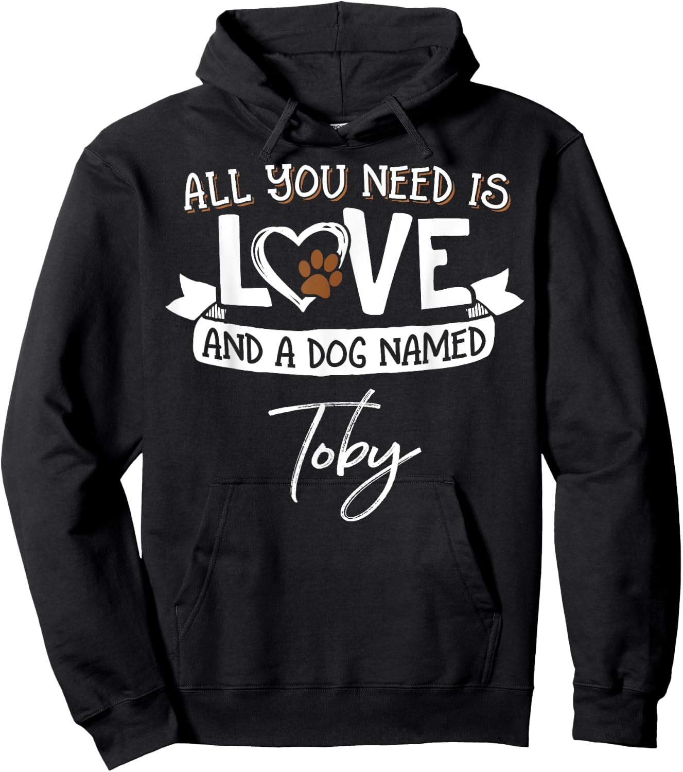 Cute Dog Named Toby Shirt and Men Hoodie - Hoodie | Black