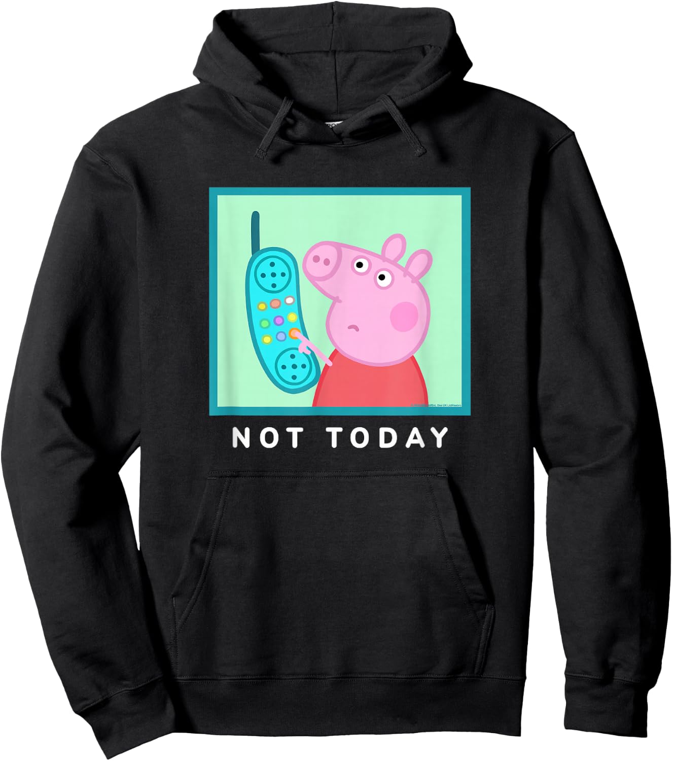Peppa Pig Not Today Hoodie - Hoodie | Black