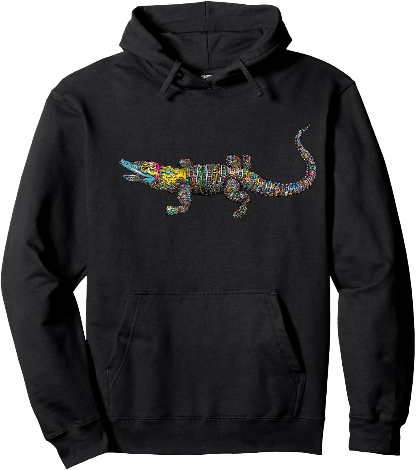 Vintage Retro Crocodile Gator Croc Alligator Hunter Hoodie - Hoodie | Black