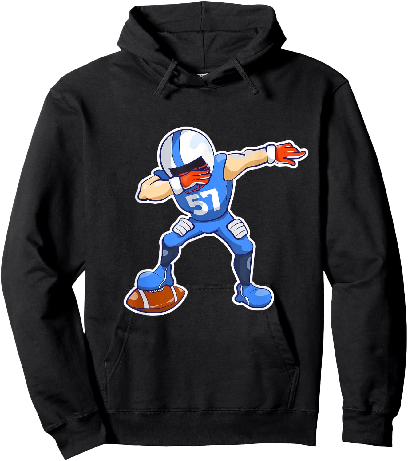 Kids Dabbing Football Dab Dance Funny Boys Gift Hoodie - Hoodie | Black