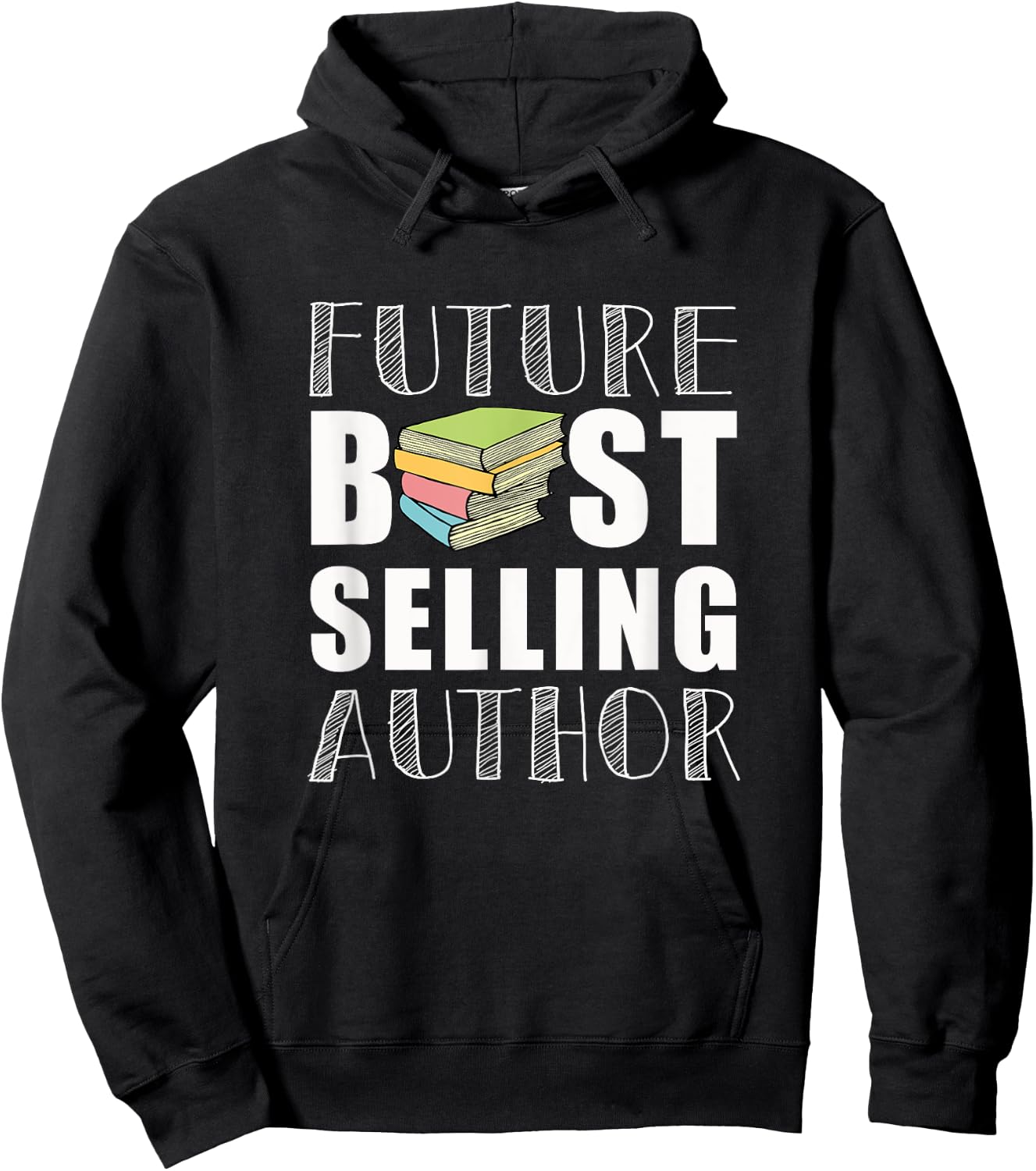 Future Author Funny Book Worm Writer Hoodie - Hoodie | Black