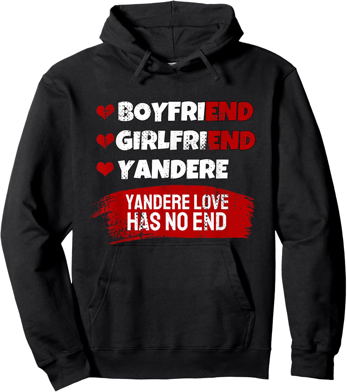 Yandere Love Club I Japanese Anime Yandere Hoodie - Hoodie | Black