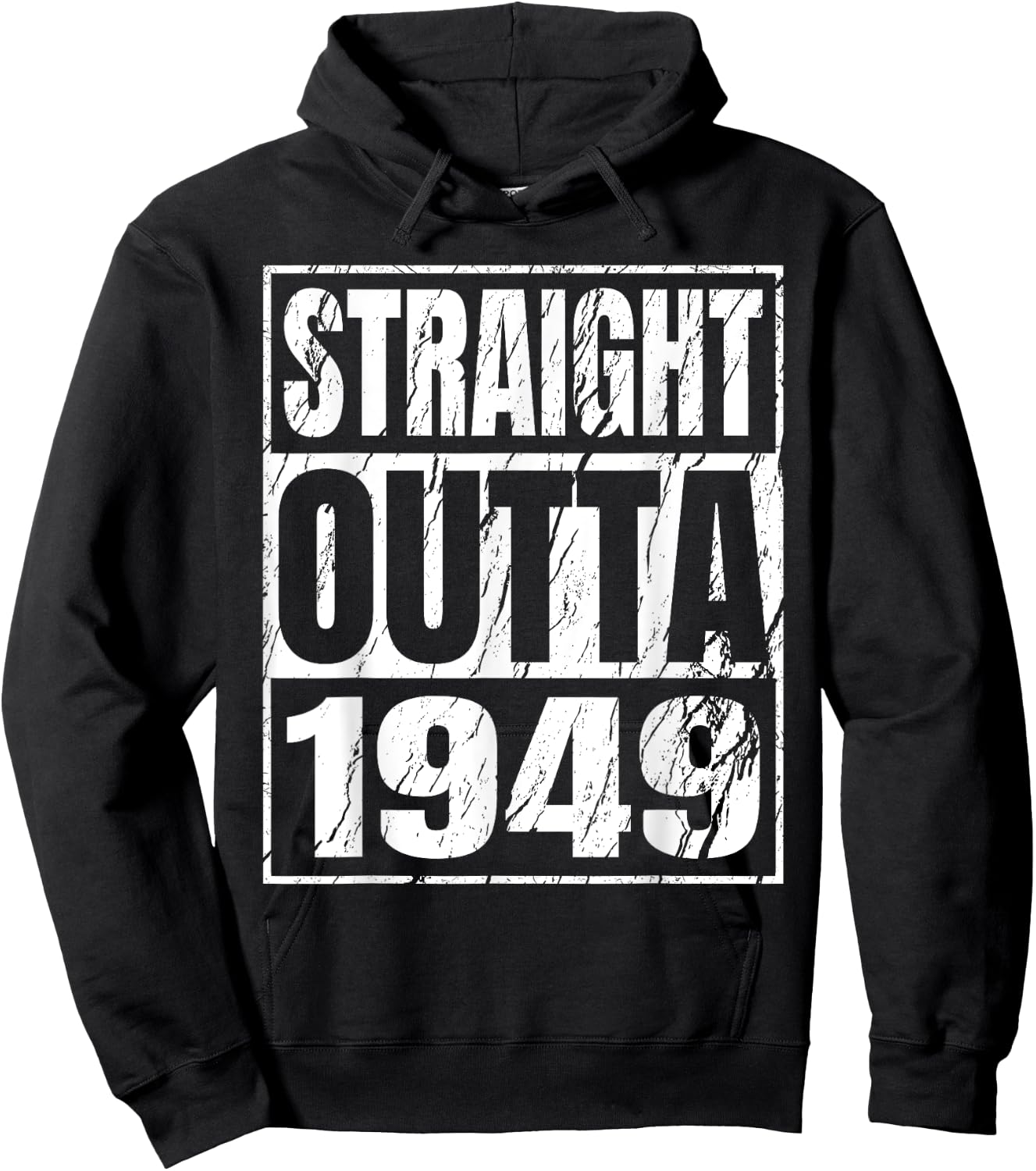 Straight Outta 1949 Classic 1949 Men Women Birthday Vintage Hoodie - Hoodie | Black